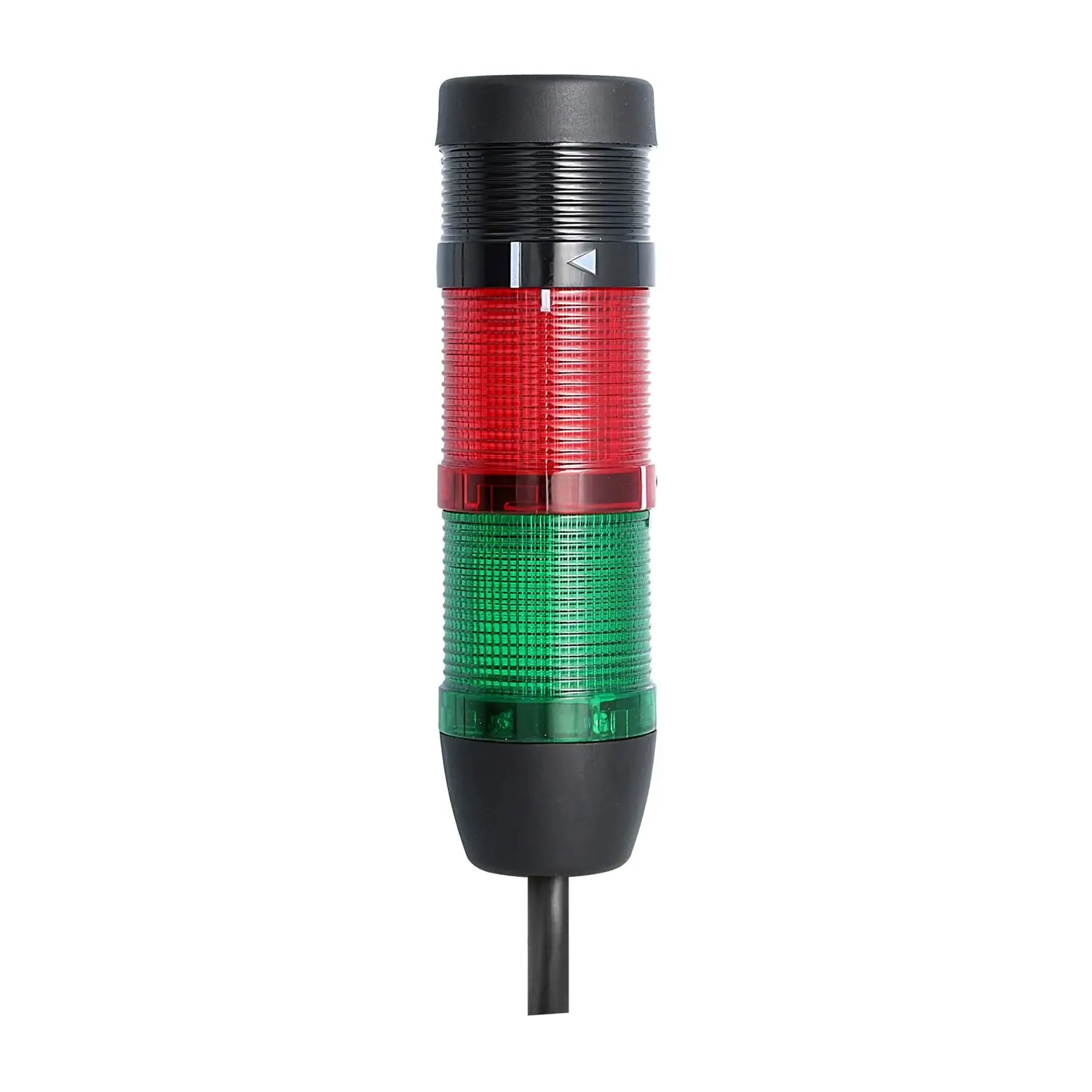 Produktfoto 1 von 128096 STEX24 Signalsäule grün-rot, 50mm, 24V AC/DC, LED-Dauerlicht mit Summer, Kabel 2,5 Meter, SS50-B2/24 149 Lautstärke 90 db