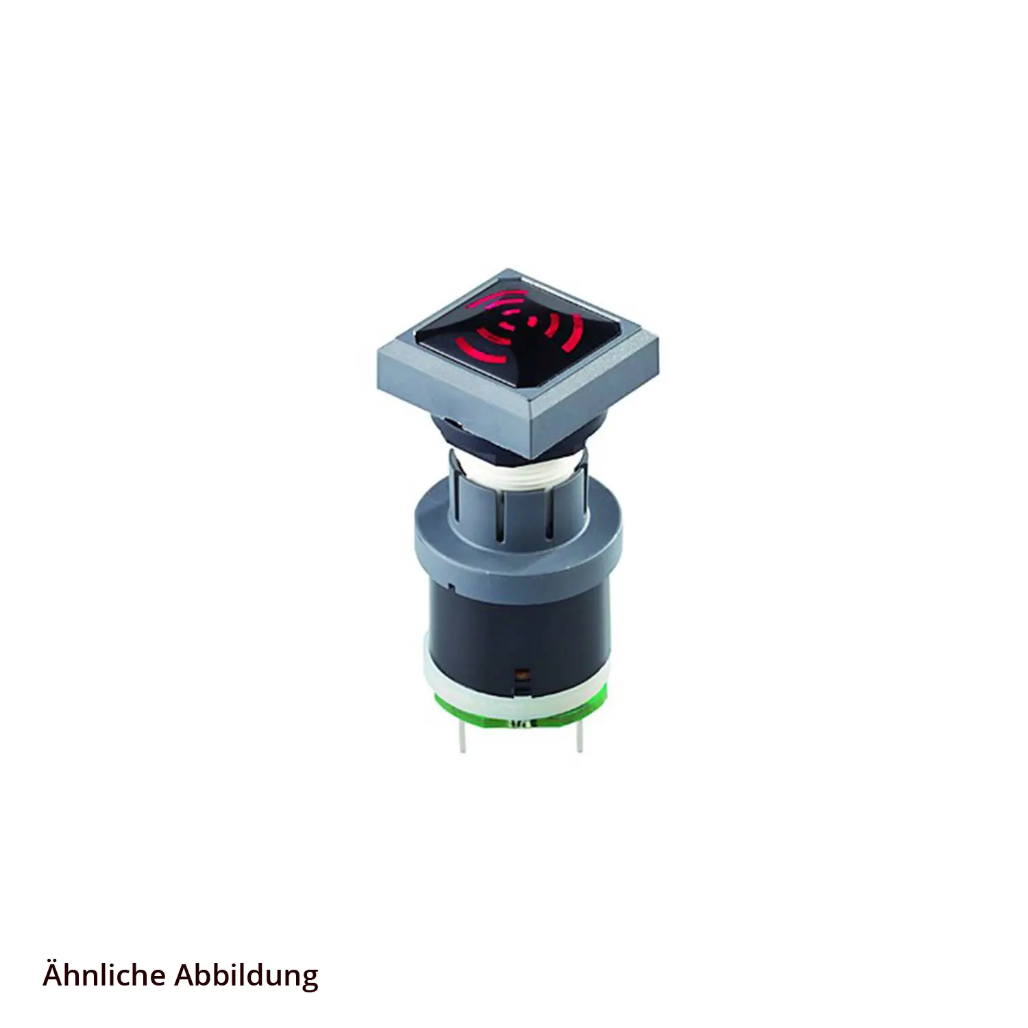 Produktfoto 1 von OKNSGL+SGLR-24V Georg Schlegel Akustischer Signalgeber beleuchtbar, quadratisch, OKTRON Flachstecker 2,8mm x 0,8mm