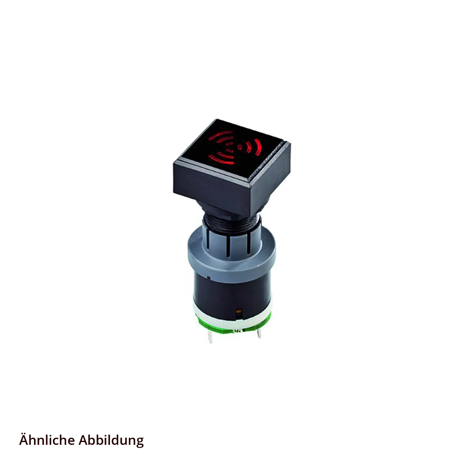 Produktfoto 1 von QXNSGL+SGILR-24V Georg Schlegel Akustischer Signalgeber, Intervall beleuchtbar, quadratisch, QUARTRON Flachstecker 2,8mm x 0,8mm