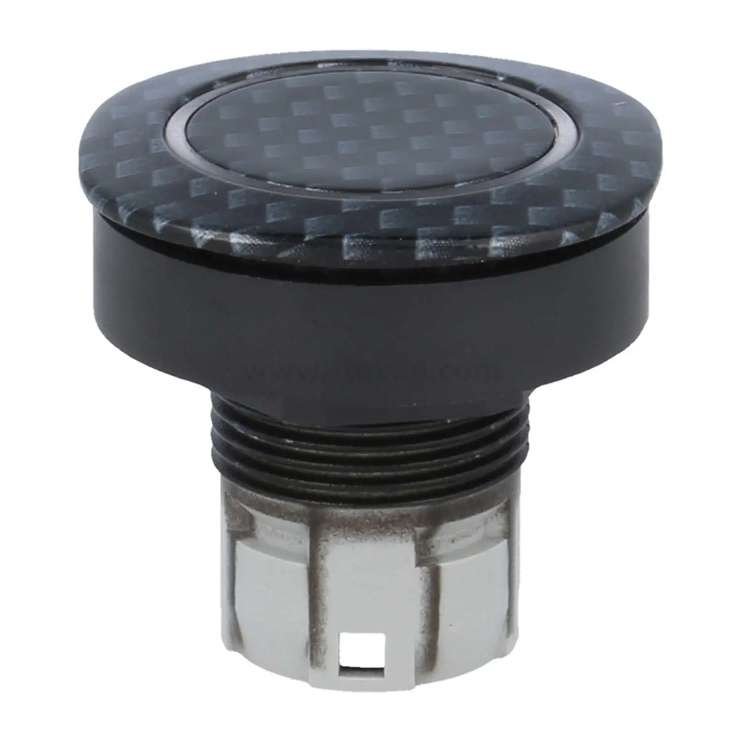 Produktfoto 1 von RQJTLRE02 Georg Schlegel Drucktaste mit Ringbeleuchtung, und Carbondekor beleuchtbar, abgerundetes Quadrat, RONTRON-Q-JUWEL Hub 3,0mm
