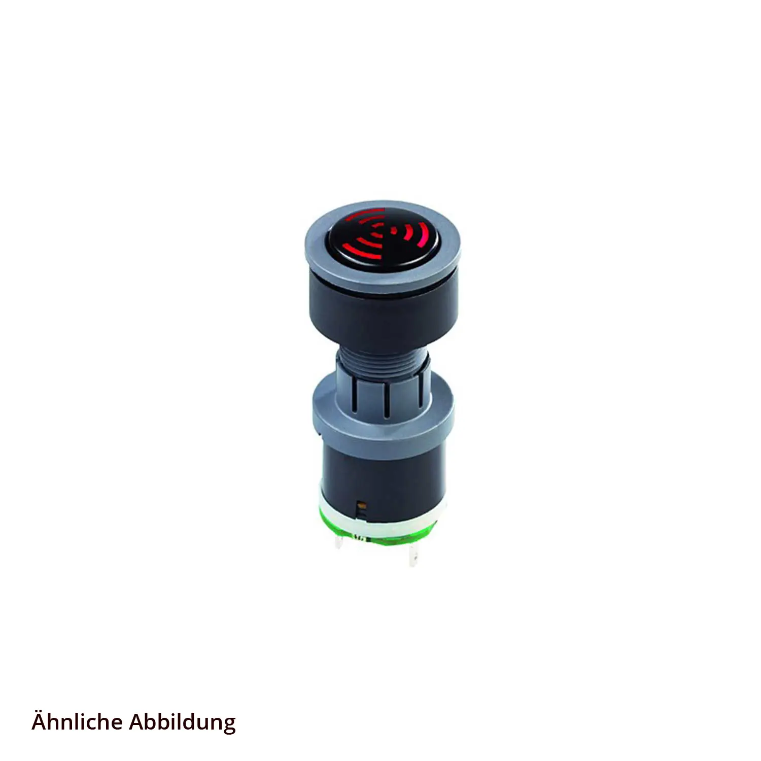 Produktfoto 1 von RXJNSGL+SGLR-24V Georg Schlegel Akustischer Signalgeber beleuchtbar, rund, RX-JUWEL Flachstecker 2,8mm x 0,8mm