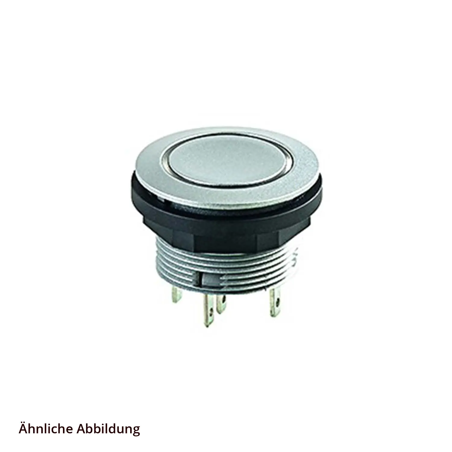 Produktfoto 1 von SCTLRRF Georg Schlegel Drucktaste mit Ringbeleuchtung taktil, 1W beleuchtbar, rund, SHORTRON Flachstecker 2,8mm x 0,8mm