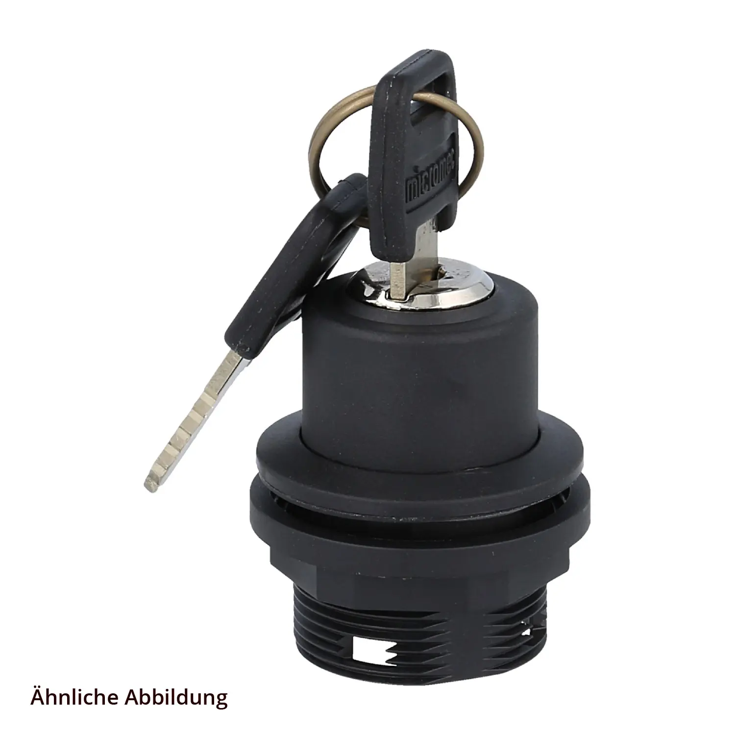 Produktfoto 1 von SSWSSA16I Georg Schlegel Schlüsseltaste rastend, 1S rund, SHORTRON Flachstecker 2,8mm x 0,8mm