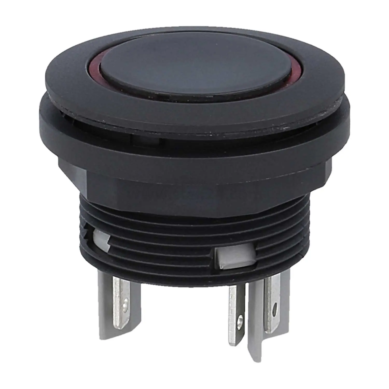 Produktfoto 1 von SSWTLRRI Georg Schlegel Drucktaste mit Ringbeleuchtung, 1S beleuchtbar, rund, SHORTRON Flachstecker 2,8mm x 0,8mm