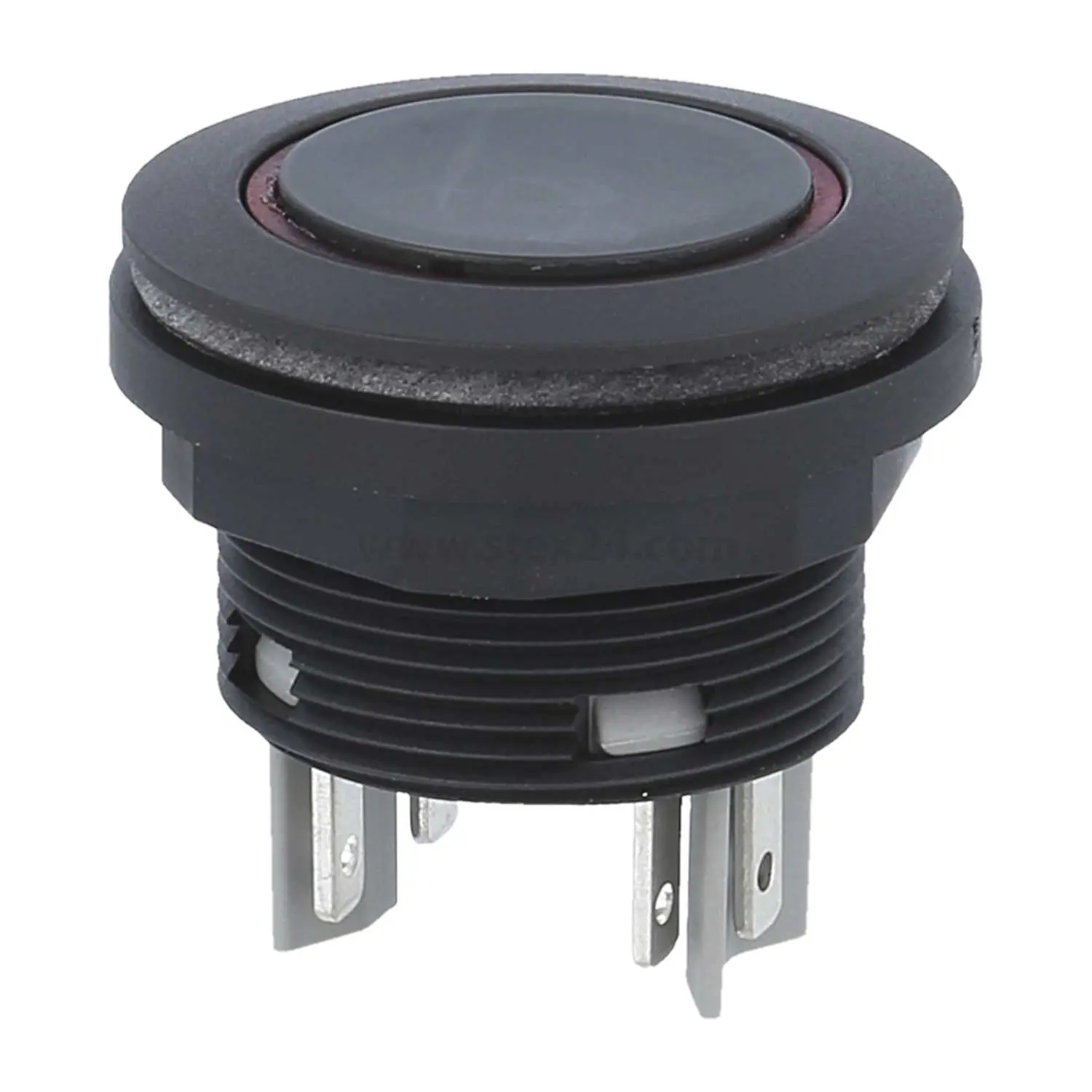 Produktfoto 1 von SSWTLRROI Georg Schlegel Drucktaste mit Ringbeleuchtung, 1Ö + 1S beleuchtbar, rund, SHORTRON Flachstecker 2,8mm x 0,8mm