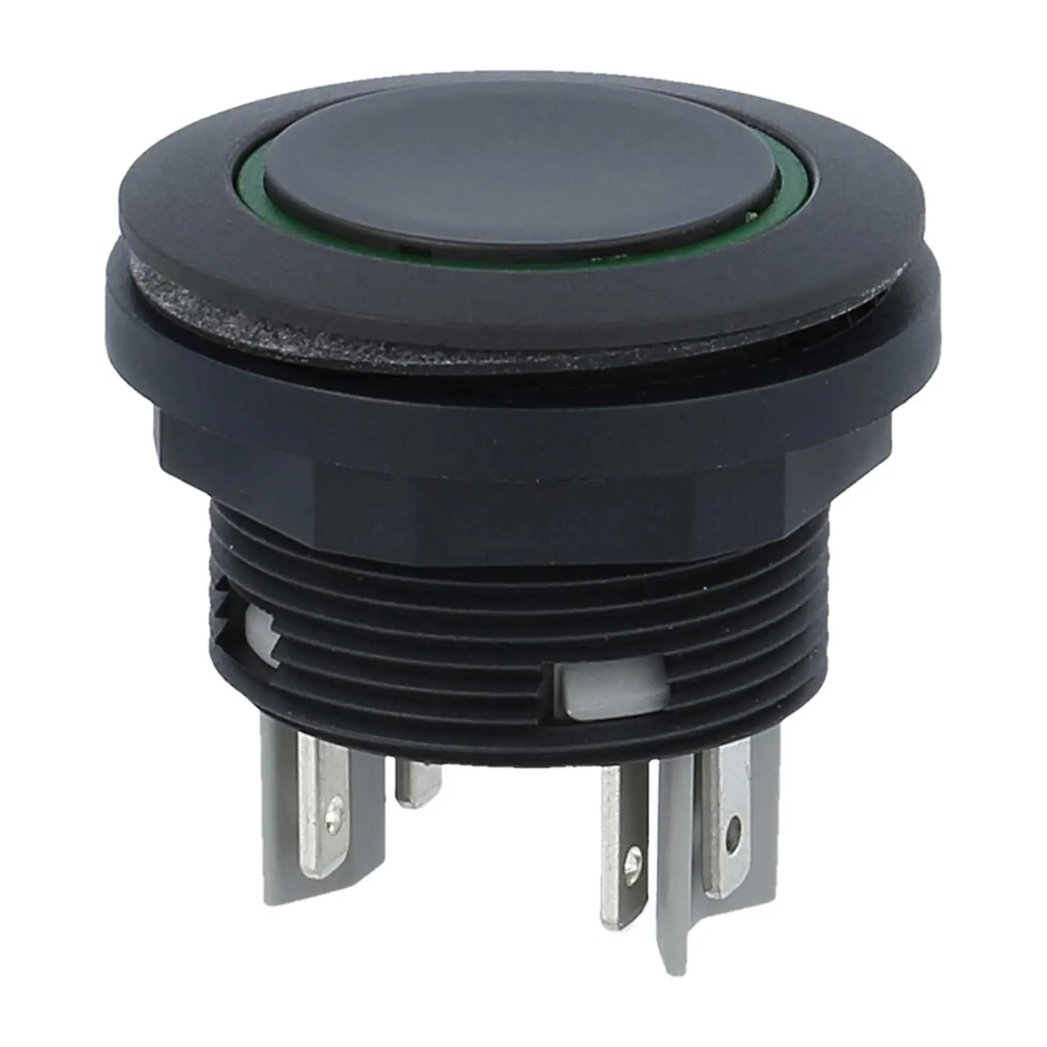 Produktfoto 1 von SSWTLRGII Georg Schlegel Drucktaste mit Ringbeleuchtung, 2S beleuchtbar, rund, SHORTRON Flachstecker 2,8mm x 0,8mm