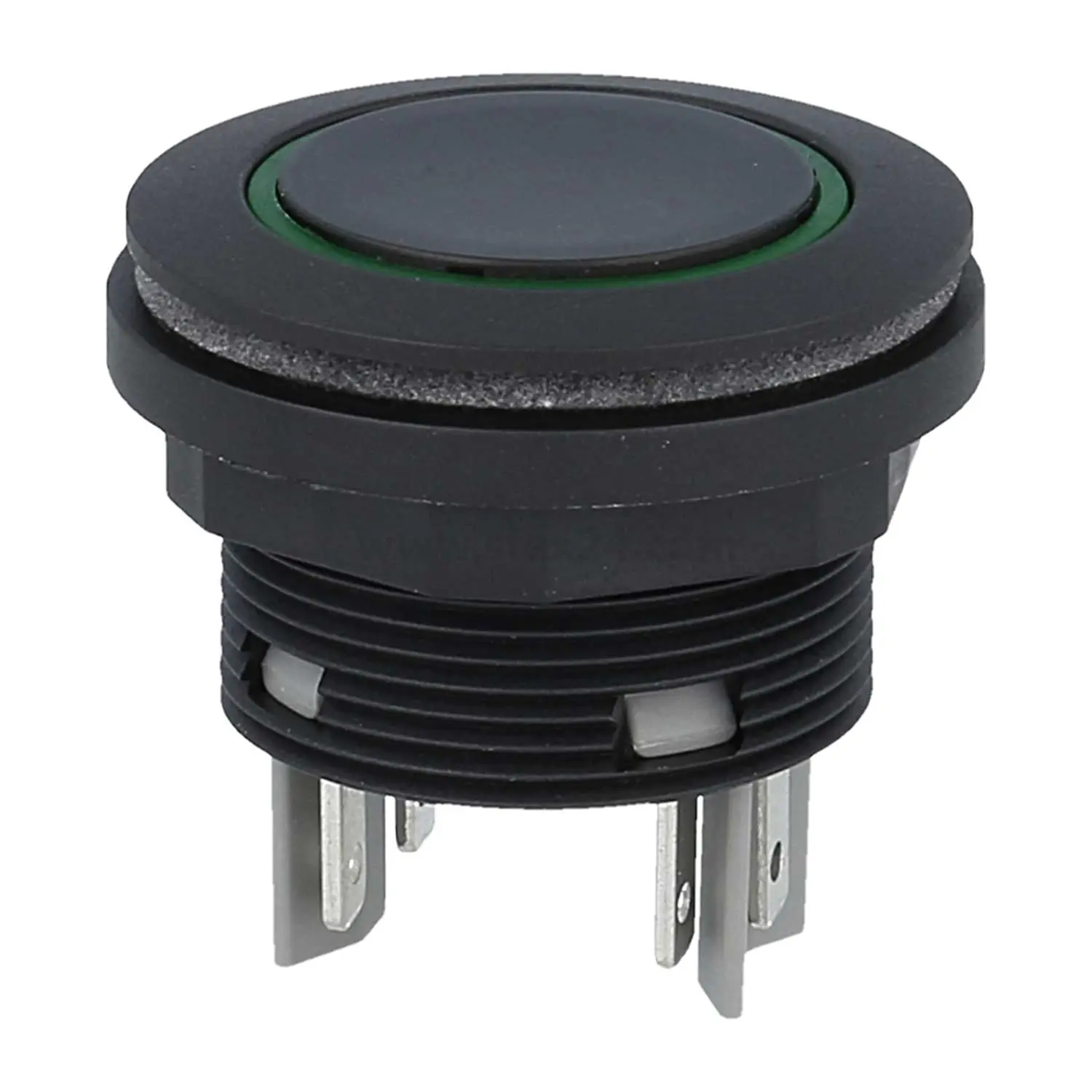 Produktfoto 1 von SSWTLRGOI Georg Schlegel Drucktaste mit Ringbeleuchtung, 1Ö + 1S beleuchtbar, rund, SHORTRON Flachstecker 2,8mm x 0,8mm