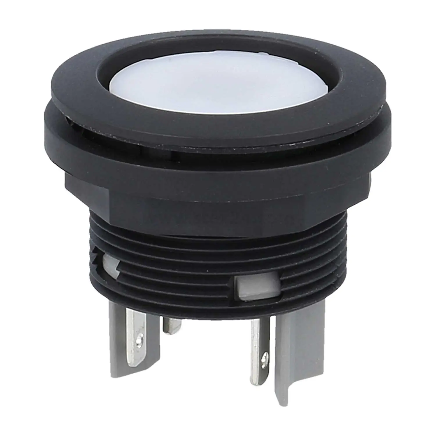 Produktfoto 1 von SSWTOI Georg Schlegel Drucktaste, 1Ö + 1S rund, SHORTRON Flachstecker 2,8mm x 0,8mm