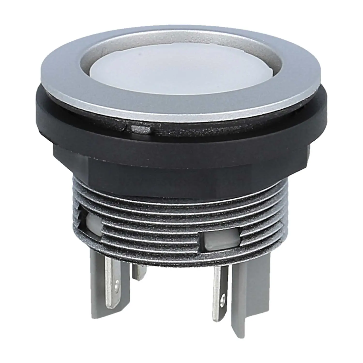 Produktfoto 1 von STI Georg Schlegel Drucktaste, 1S rund, SHORTRON Flachstecker 2,8mm x 0,8mm