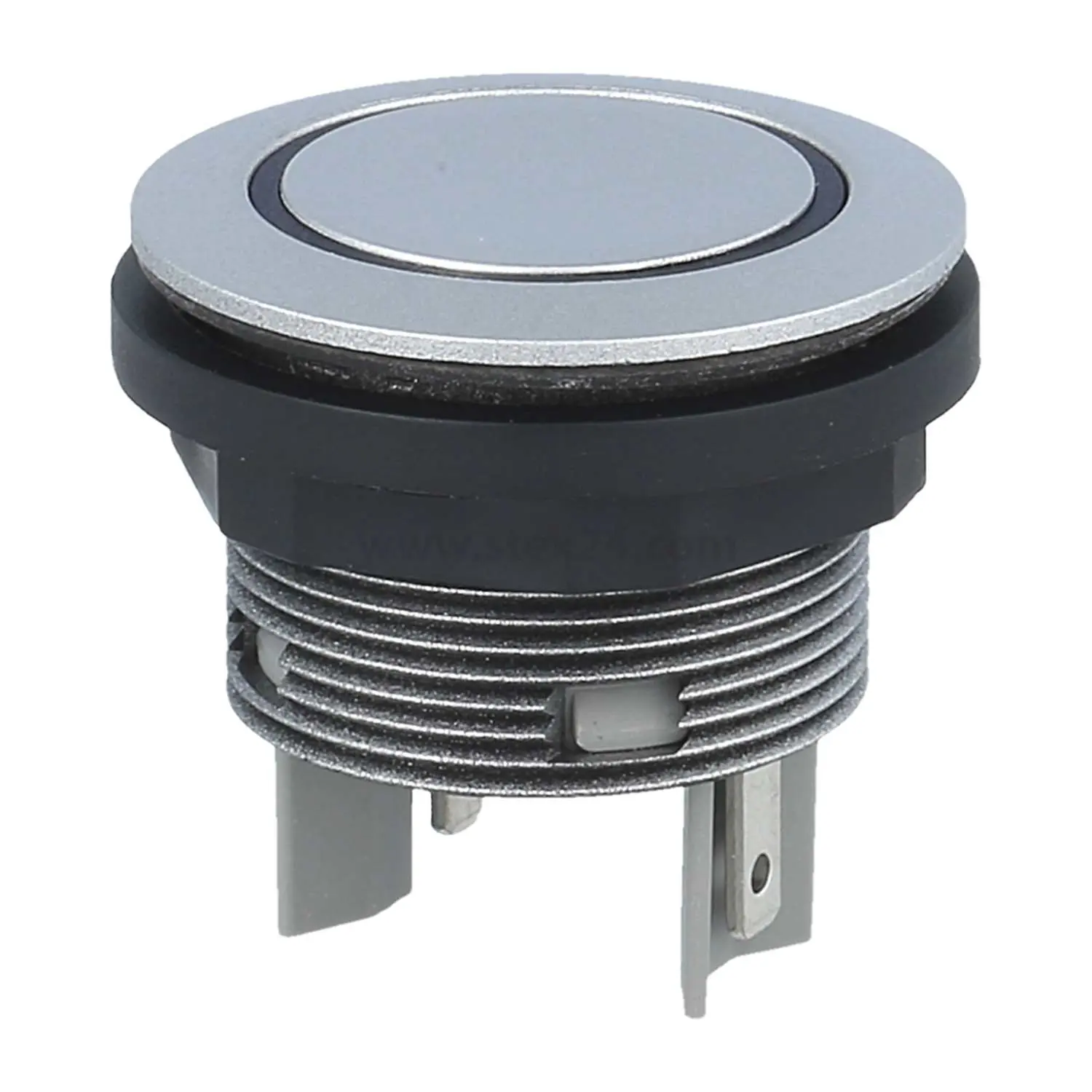 Produktfoto 1 von STLRBI Georg Schlegel Drucktaste mit Ringbeleuchtung, 1S beleuchtbar, rund, SHORTRON Flachstecker 2,8mm x 0,8mm