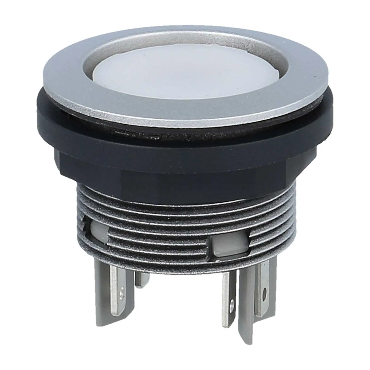 Produktfoto 1 von STLII Georg Schlegel Leuchtdrucktaster, 2S beleuchtbar, rund, SHORTRON Flachstecker 2,8mm x 0,8mm