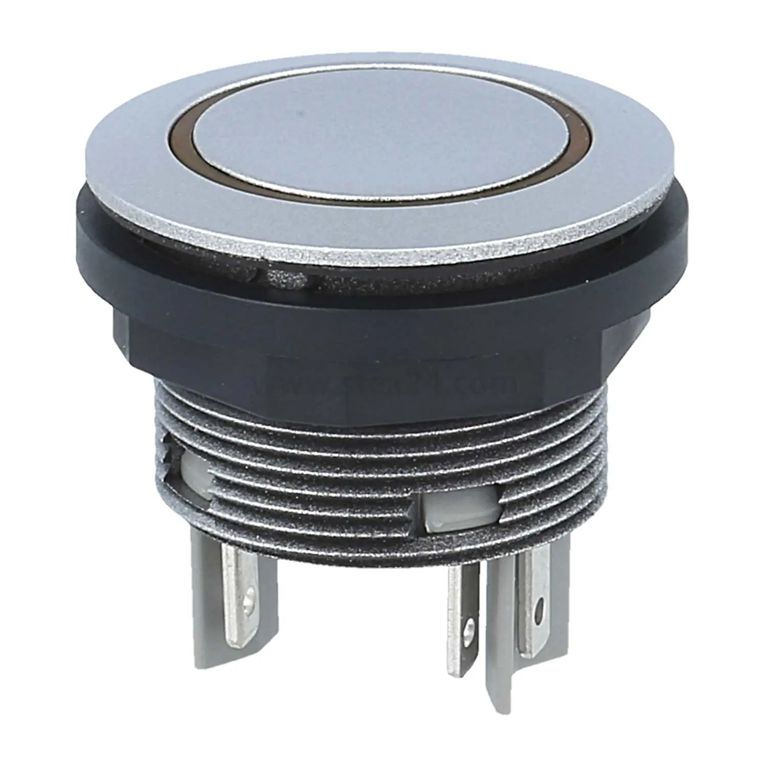 Produktfoto 1 von STLRYI Georg Schlegel Drucktaste mit Ringbeleuchtung, 1S beleuchtbar, rund, SHORTRON Flachstecker 2,8mm x 0,8mm