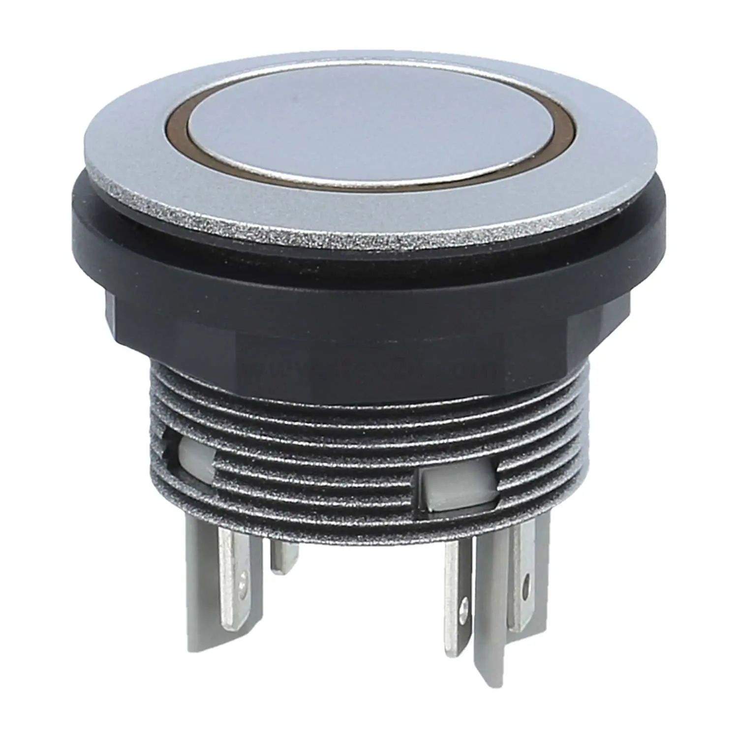 Produktfoto 1 von STLRYII Georg Schlegel Drucktaste mit Ringbeleuchtung, 2S beleuchtbar, rund, SHORTRON Flachstecker 2,8mm x 0,8mm