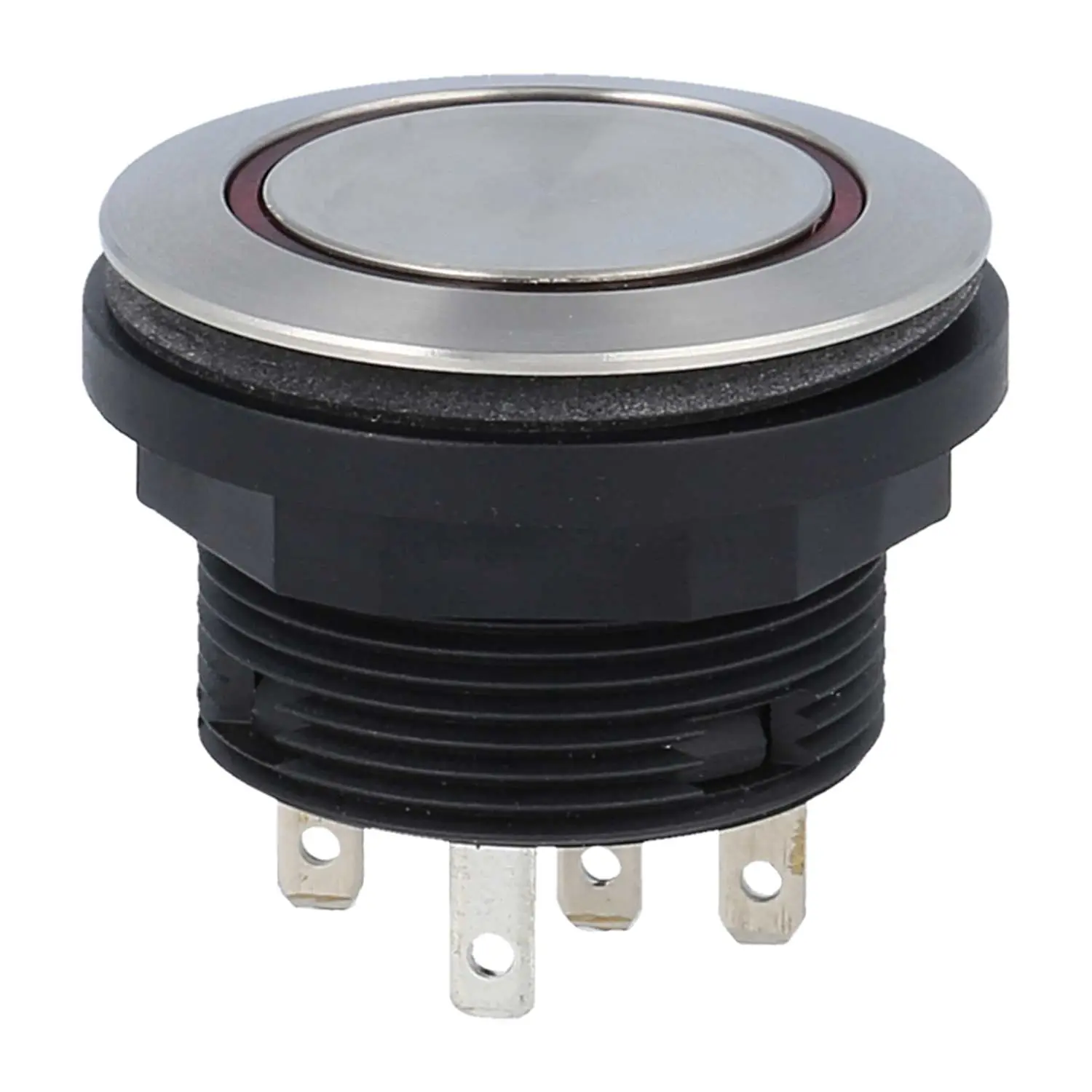 Produktfoto 1 von SVACTLRRF Georg Schlegel Drucktaste mit Ringbeleuchtung taktil, 1W beleuchtbar, rund, SHORTRON Flachstecker 2,8mm x 0,8mm