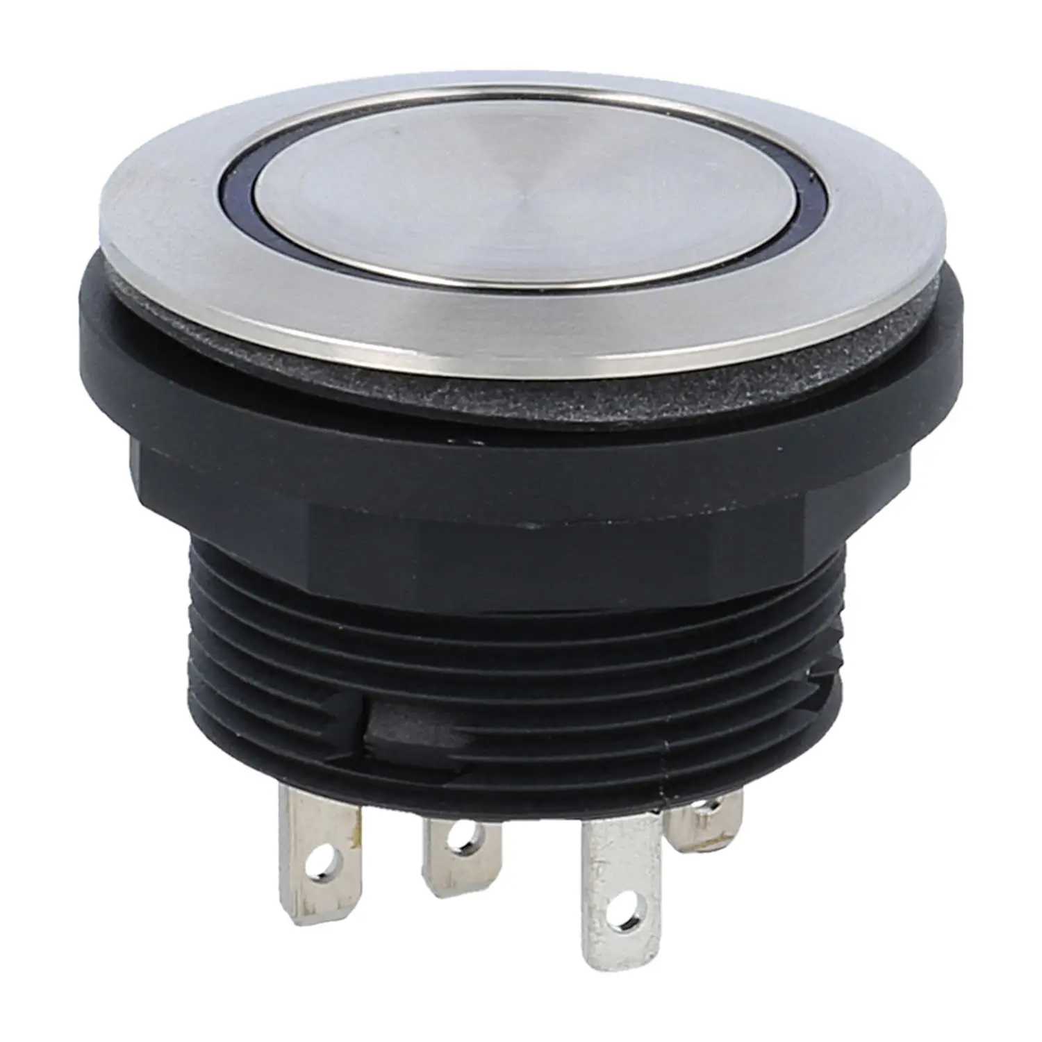 Produktfoto 1 von SVACTLRBF Georg Schlegel Drucktaste mit Ringbeleuchtung taktil, 1W beleuchtbar, rund, SHORTRON Flachstecker 2,8mm x 0,8mm