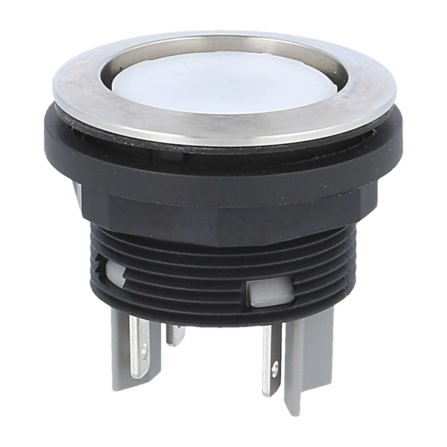 SVATII Georg Schlegel Drucktaste, 2S rund, SHORTRON Flachstecker 2,8mm x 0,8mm