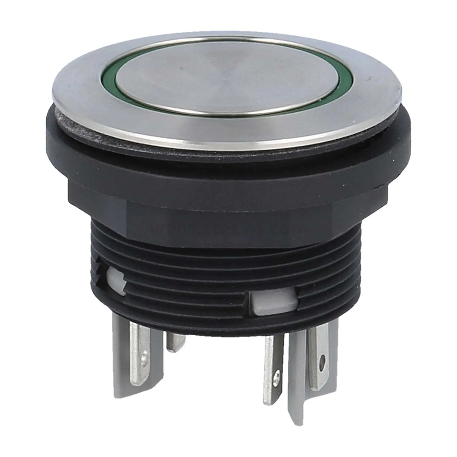 Produktfoto 1 von SVATLRGII Georg Schlegel Drucktaste mit Ringbeleuchtung, 2S beleuchtbar, rund, SHORTRON Flachstecker 2,8mm x 0,8mm