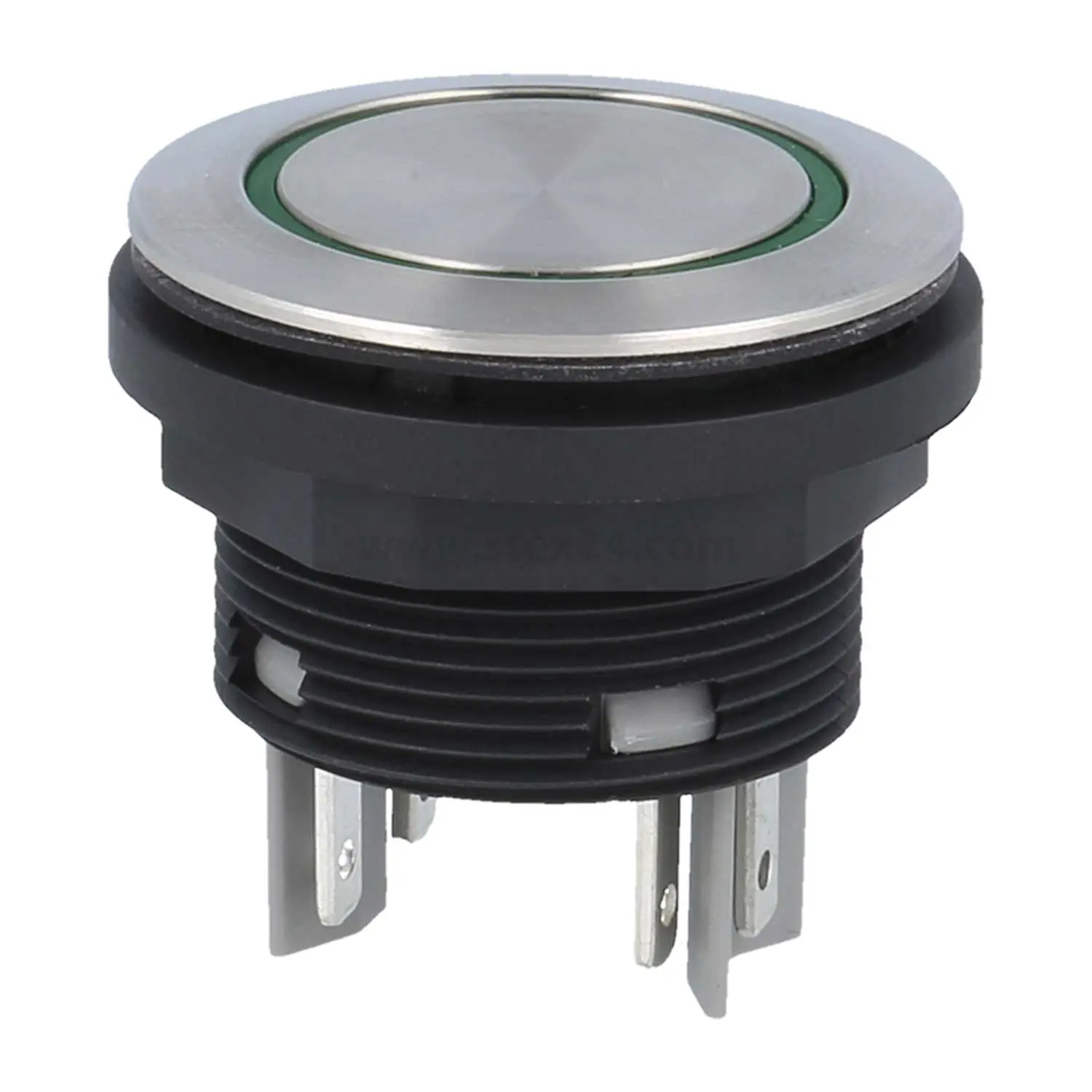 Produktfoto 1 von SVATLRGOI Georg Schlegel Drucktaste mit Ringbeleuchtung, 1Ö + 1S beleuchtbar, rund, SHORTRON Flachstecker 2,8mm x 0,8mm