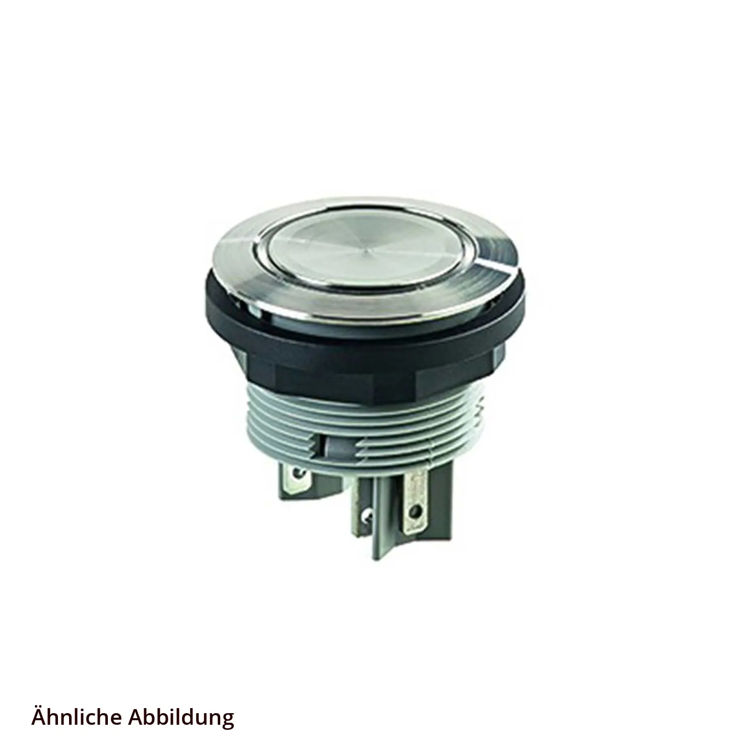 Produktfoto 1 von SVATLRYI Georg Schlegel Drucktaste mit Ringbeleuchtung, 1S beleuchtbar, rund, SHORTRON Flachstecker 2,8mm x 0,8mm