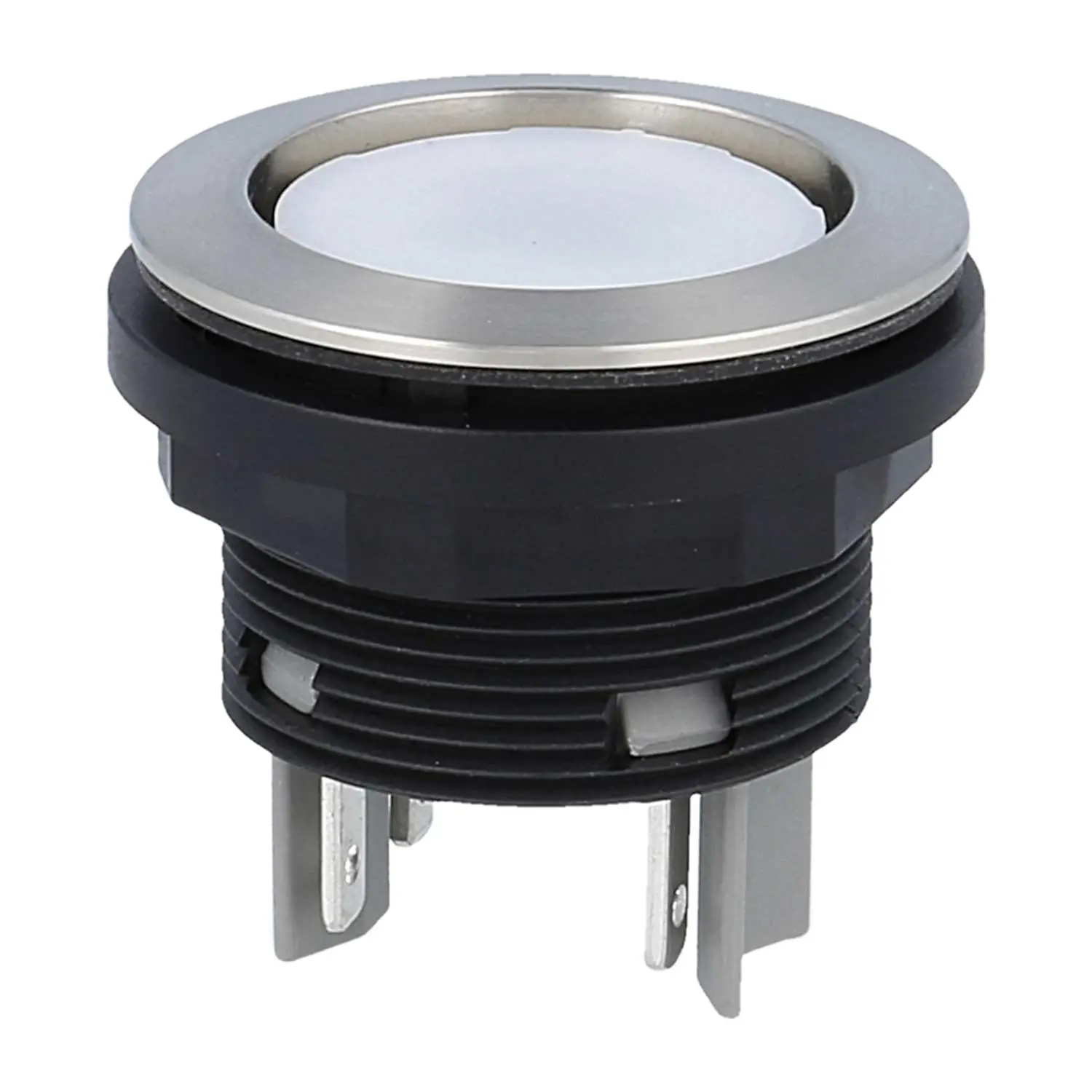 Produktfoto 1 von SVATOI Georg Schlegel Drucktaste, 1Ö + 1S rund, SHORTRON Flachstecker 2,8mm x 0,8mm