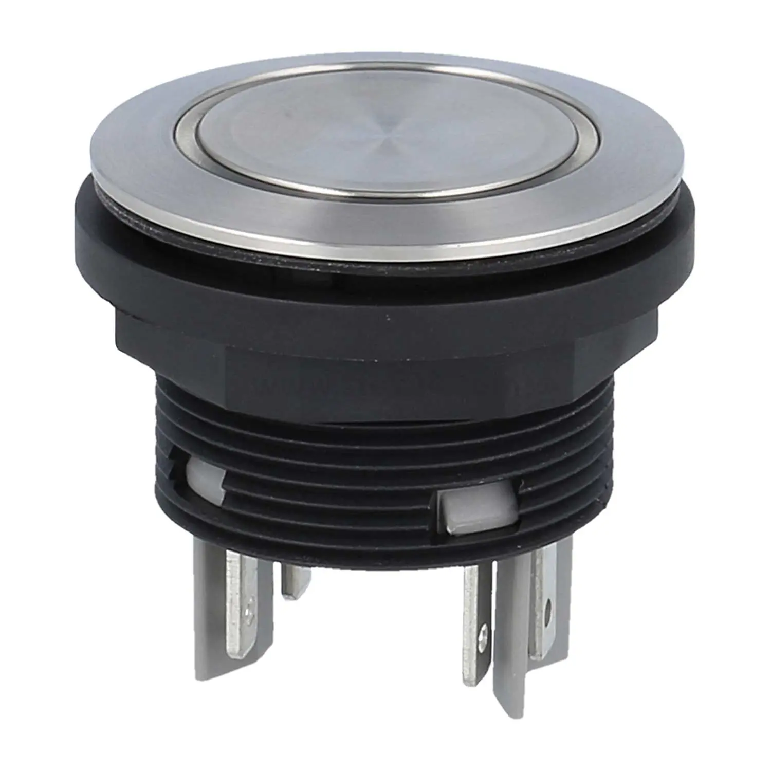 Produktfoto 1 von SVATLRWII Georg Schlegel Drucktaste mit Ringbeleuchtung, 2S beleuchtbar, rund, SHORTRON Flachstecker 2,8mm x 0,8mm