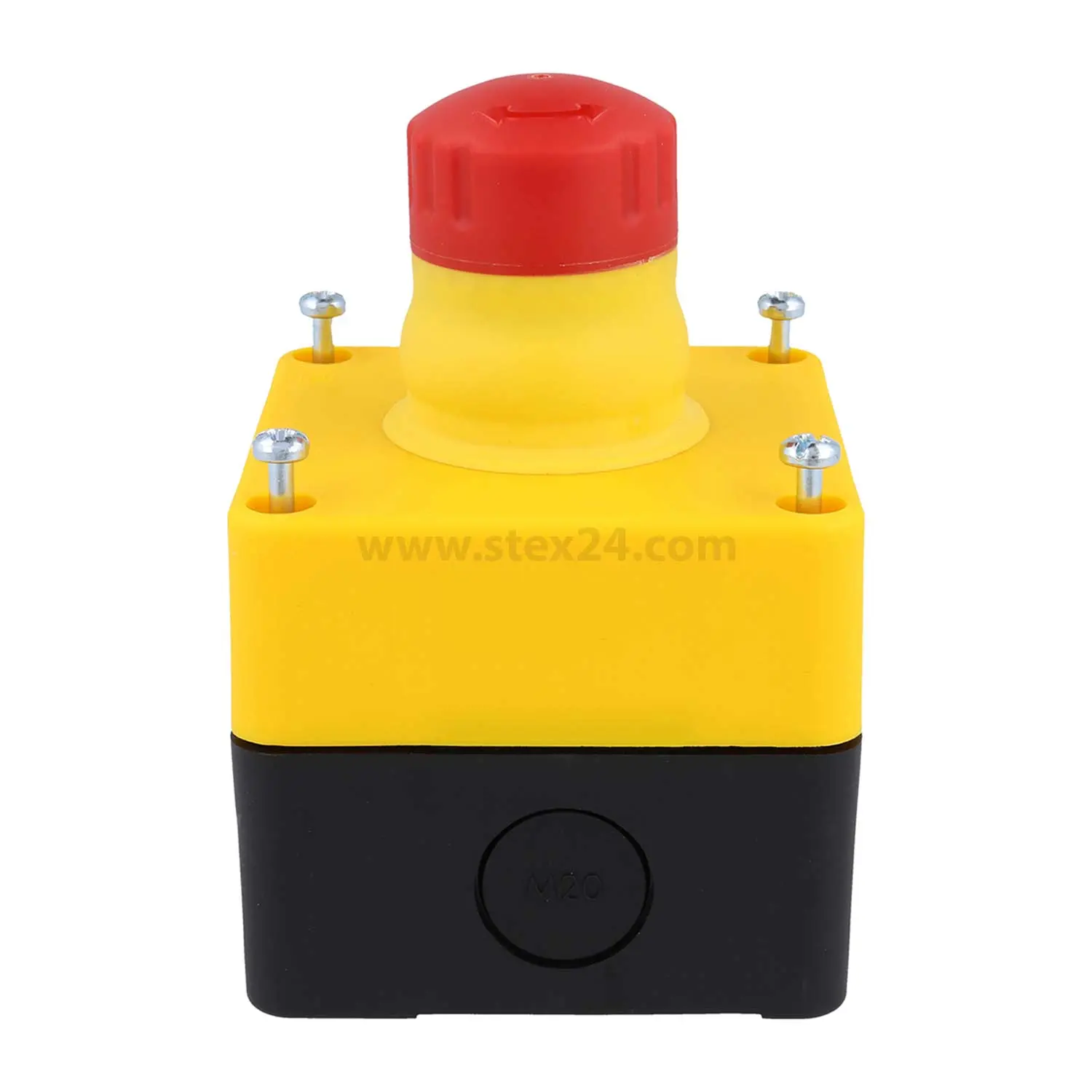 Produktfoto 1 von SIL_QRUVPOO Georg Schlegel Not-Aus-Schalter / Not-Halt-Taster im ISO-Gehäuse Kabeleinführung M20 ausbrechbar, auch für Hygiene-Bereiche Schraubanschluss, Querschnitt 2,5mm²