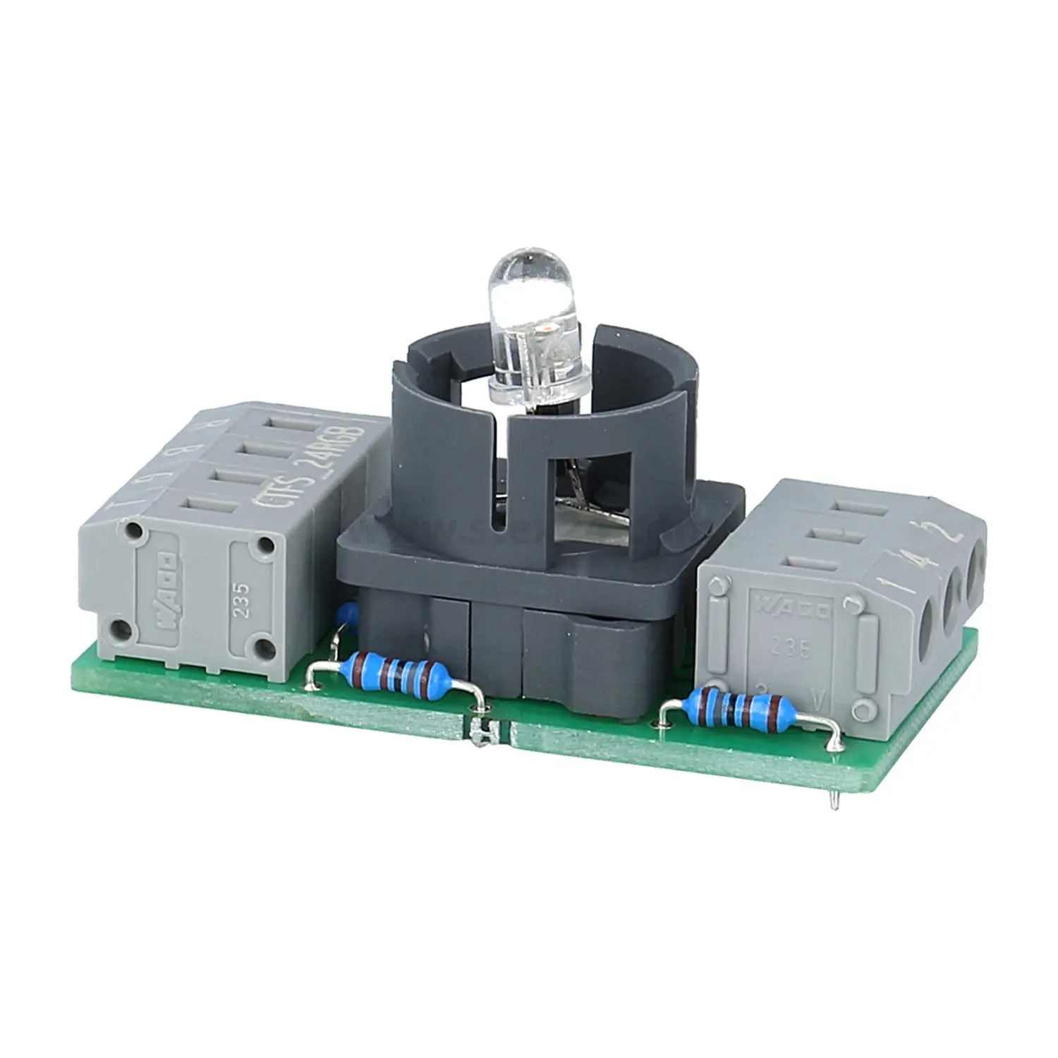 Produktfoto 1 von CTFS_24RGB Georg Schlegel Tastkontaktgeber mit RGB-LED, 1W Kontaktgeber CTP, beleuchtbar Schraubanschluss, Querschnitt 0,14mm² - 1mm²