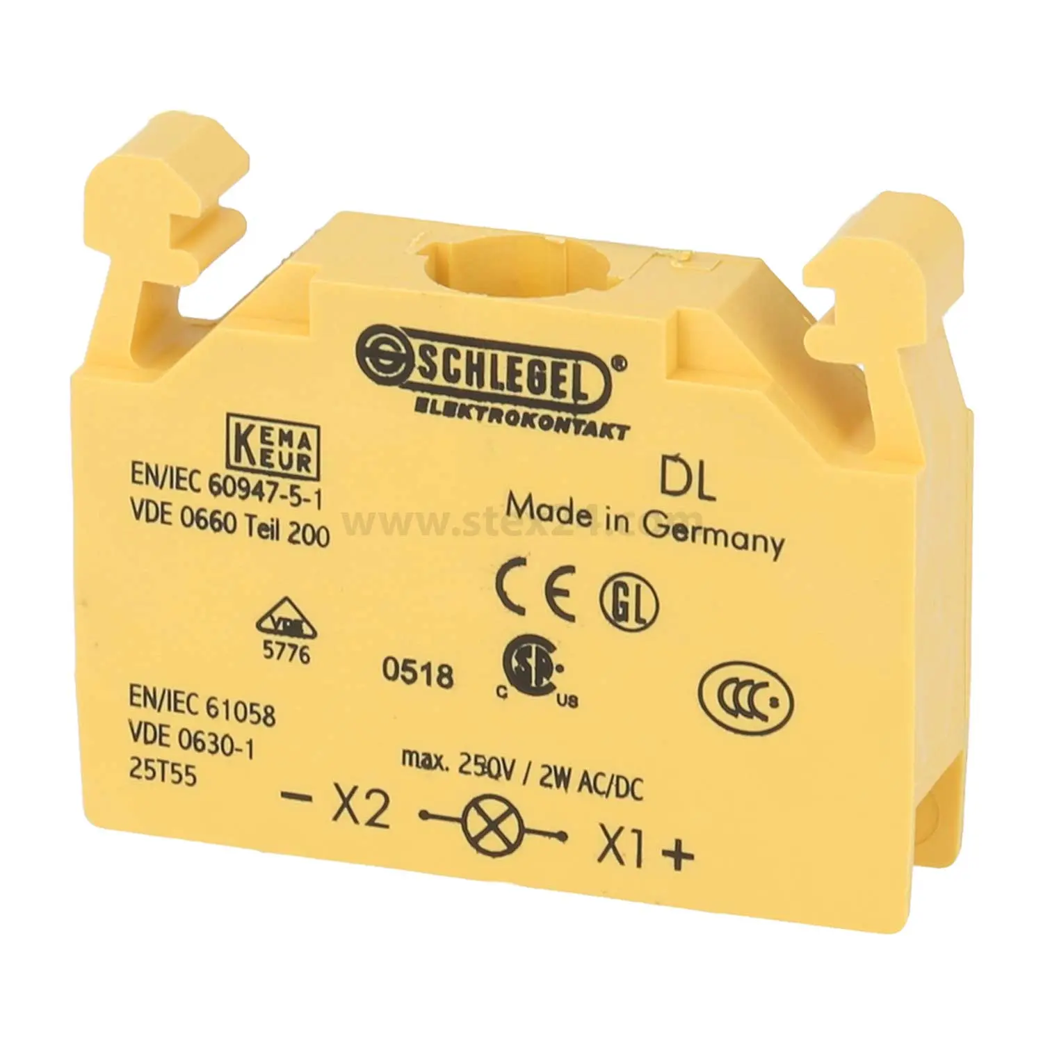 Produktfoto 1 von DL Georg Schlegel Lampenfassung BA9s Baureihe Kontaktgeber DT, beleuchtbar Schraublose Federklemmtechnik, Querschnitt 0,08mm² - 2,5mm²