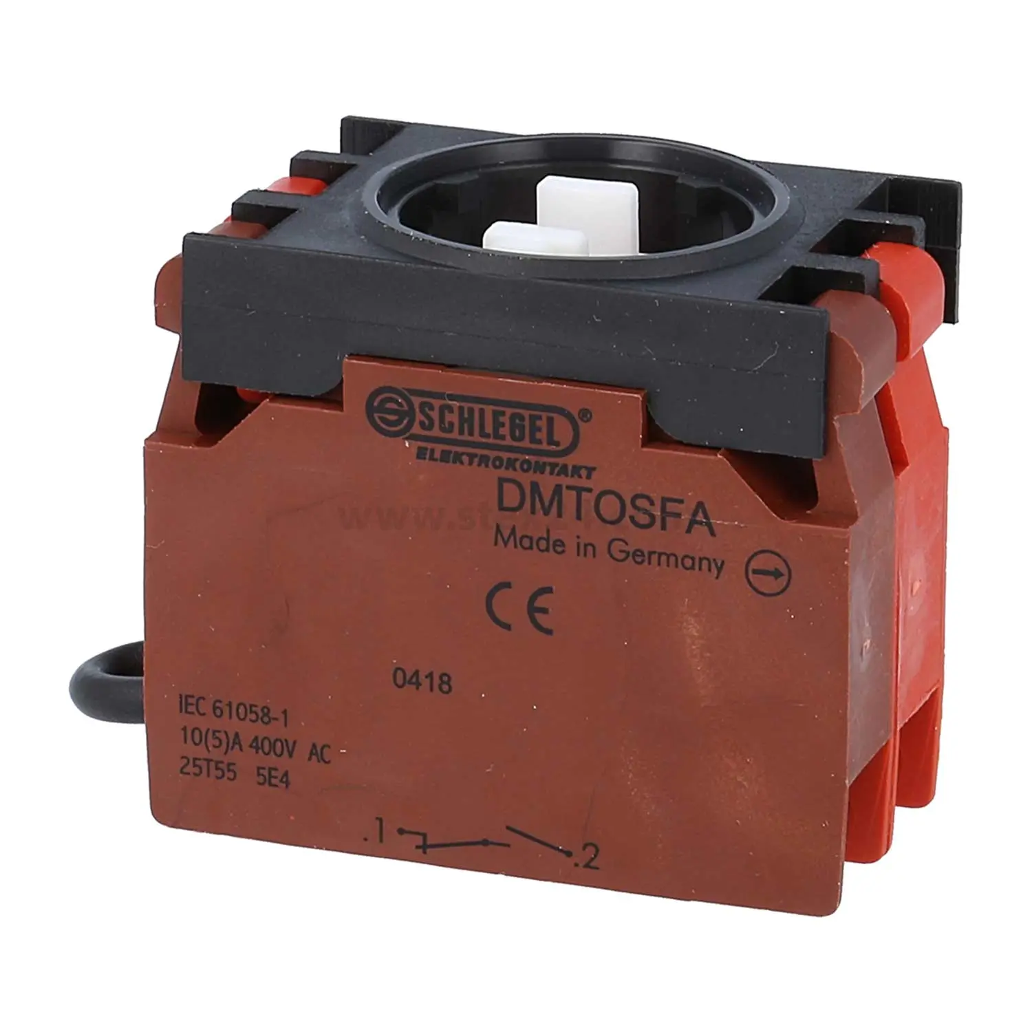 Produktfoto 1 von DMTOSFA Georg Schlegel Tastkontaktgeber Not-Halt selbstüberwachend, 1Ö + 1S Kontaktgeber DT Schraublose Federklemmtechnik, Querschnitt 0,08mm² - 2,5mm²