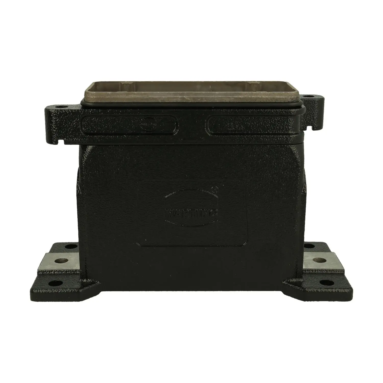 Produktfoto 1 von 19400161263 Harting Han 16HPR Sockelgehäuse, 1xM40 seitlicher Kabelabgang, Schraubverriegelung