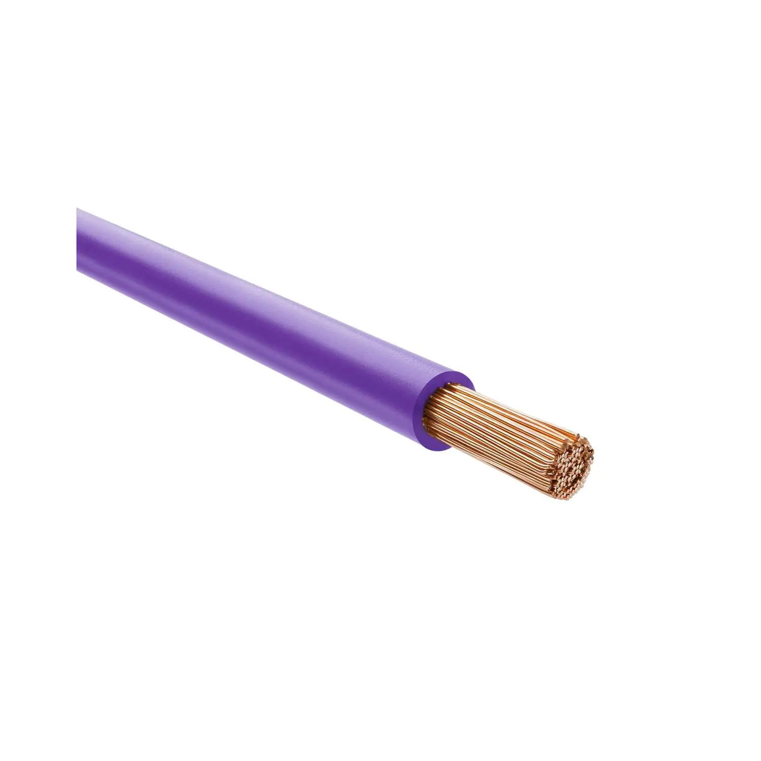Produktfoto 1 von 29168 HELU KABEL H07V-K 1X4mm² VT (violett) Einzelader PVC violett AD 4,8mm Nennspannung Uo/U 450V/750V