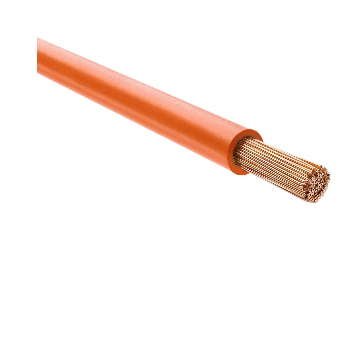 Produktfoto 1 von 29174 HELU KABEL H07V-K 1X4mm² OG (orange) Einzelader PVC orange AD 4,8mm Nennspannung Uo/U 450V/750V