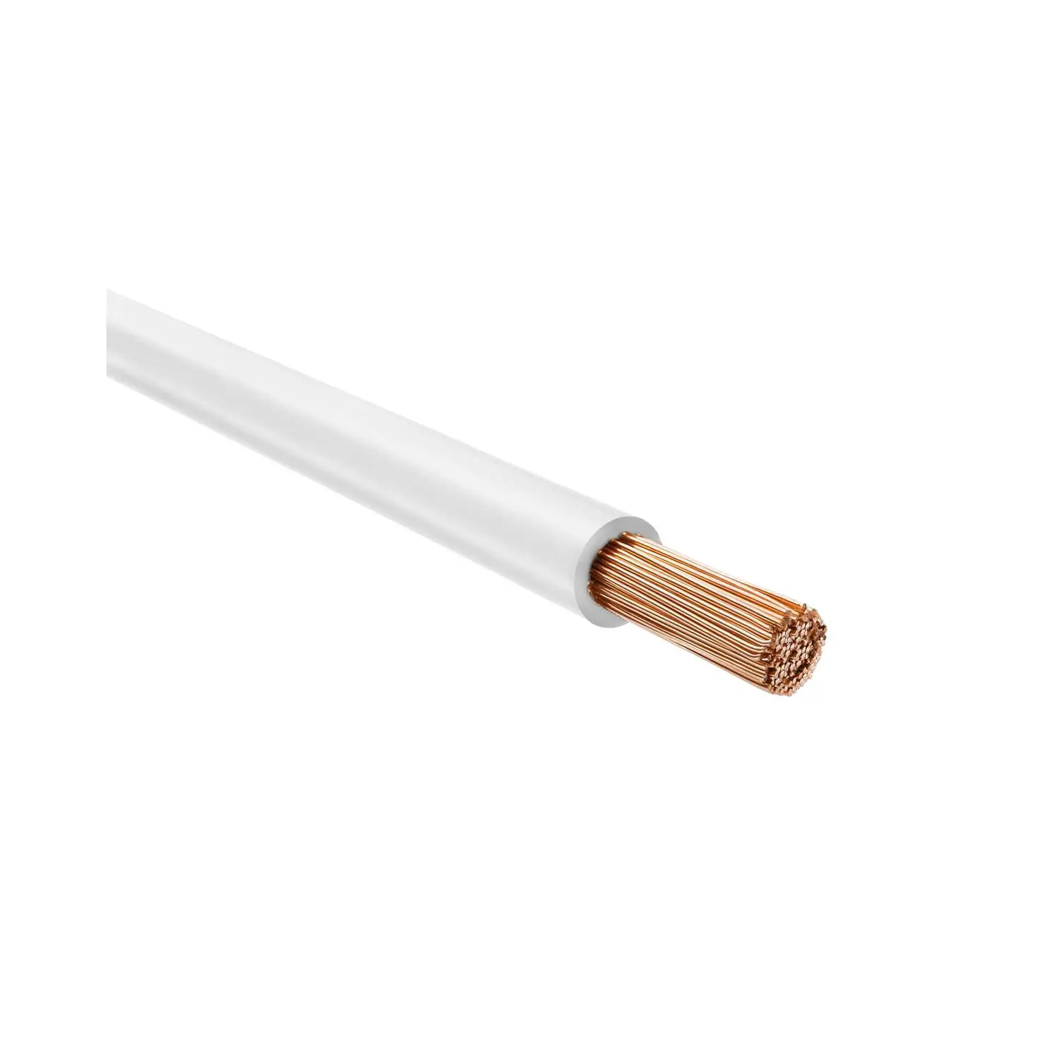 Produktfoto 1 von 29166 HELU KABEL H07V-K 1X4mm² WH (weiß) Einzelader PVC weiß AD 4,8mm Nennspannung Uo/U 450V/750V
