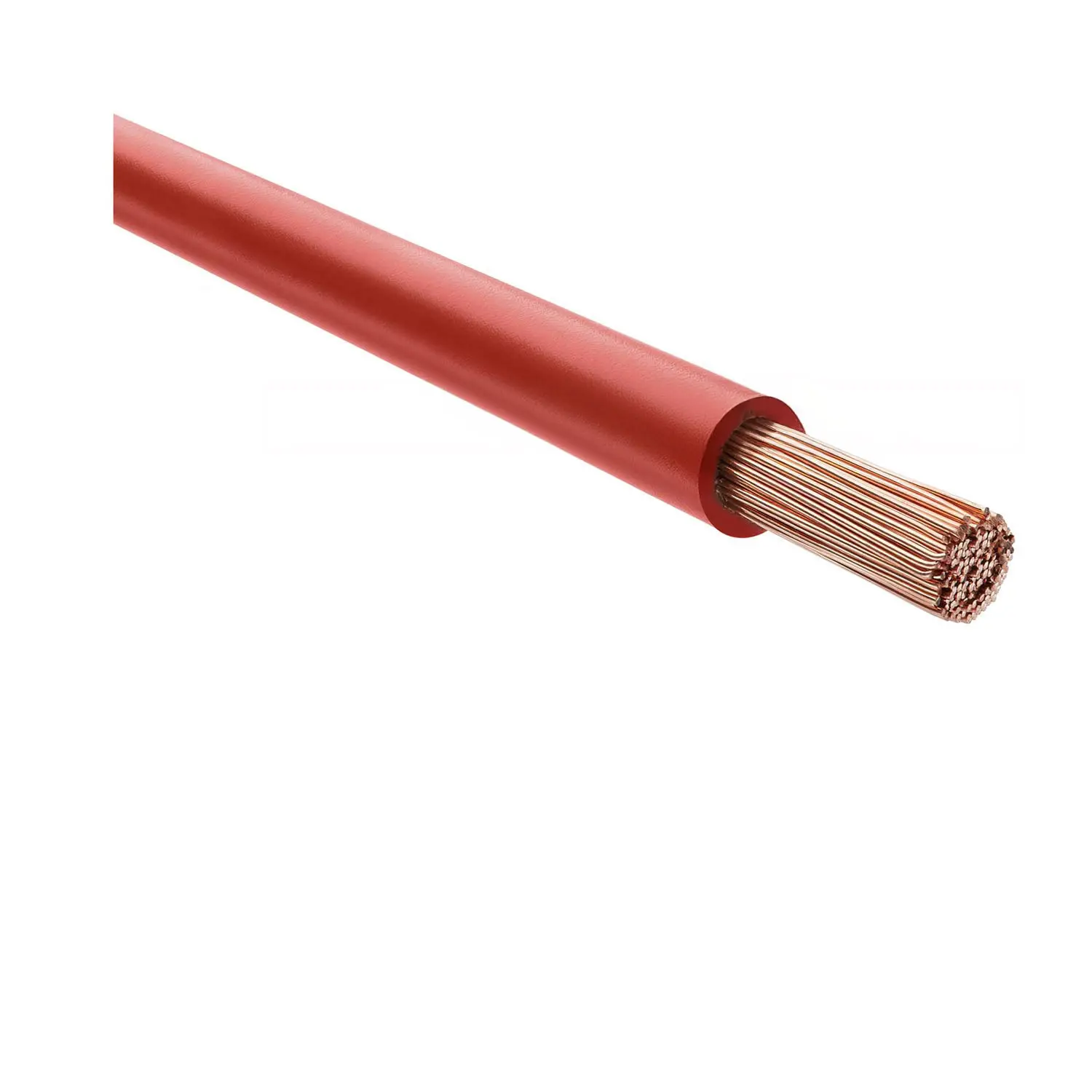 Produktfoto 1 von 29181 HELU KABEL H07V-K 1X6mm² RD (rot) Einzelader PVC rot AD 5,3mm Nennspannung Uo/U 450V/750V