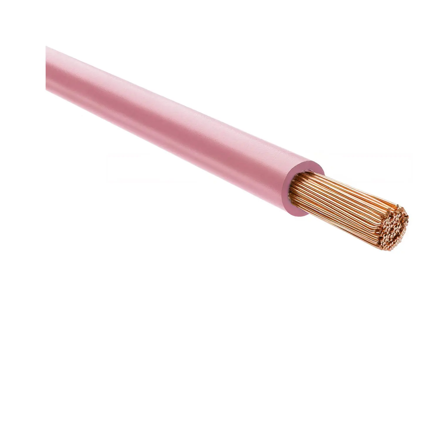 Produktfoto 1 von 29186 HELU KABEL H07V-K 1X6mm² PK (rosa) Einzelader PVC rosa AD 5,3mm Nennspannung Uo/U 450V/750V