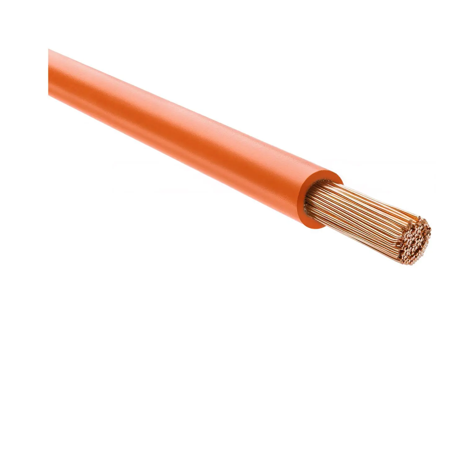 Produktfoto 1 von 29190 HELU KABEL H07V-K 1X6mm² OG (orange) Einzelader PVC orange AD 5,3mm Nennspannung Uo/U 450V/750V