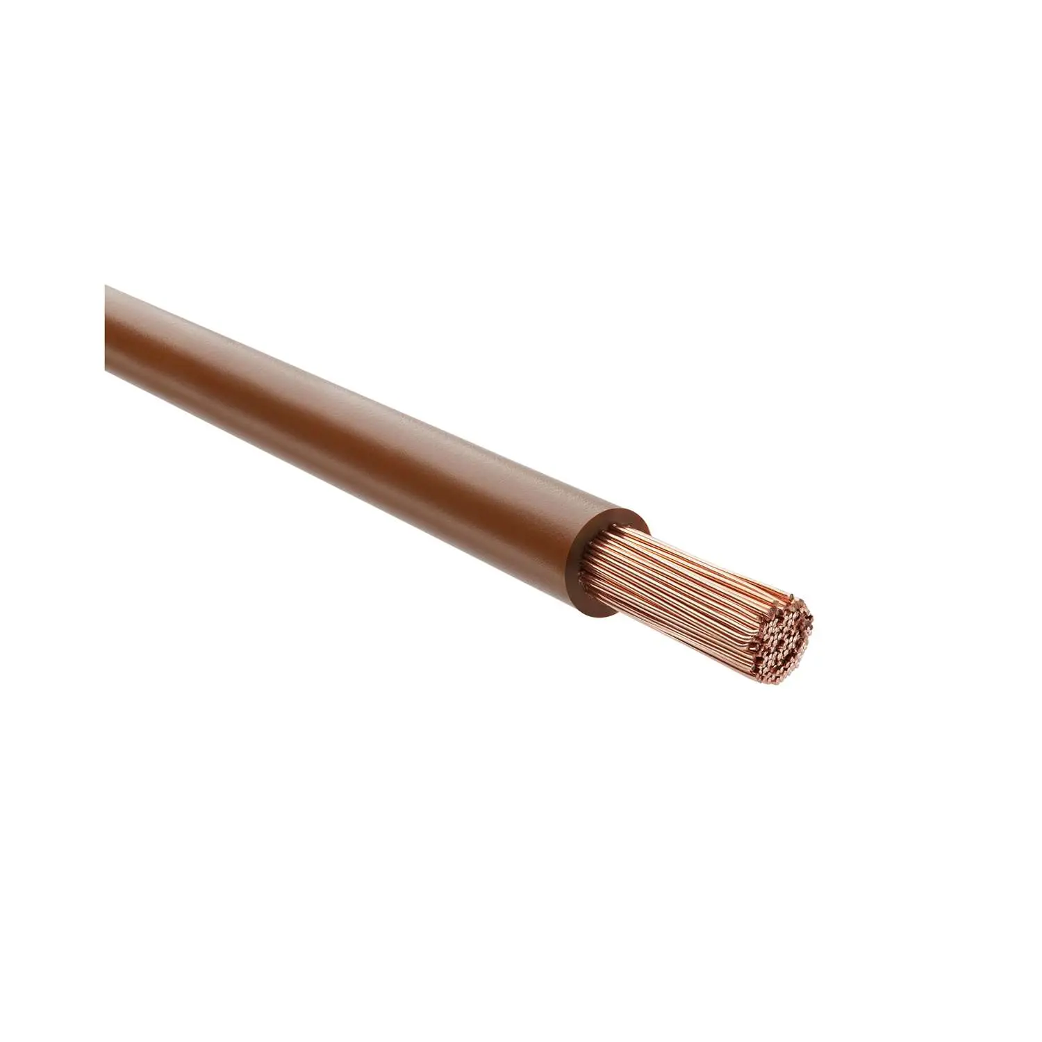 Produktfoto 1 von 29244 HELU KABEL H07V-K 1X35mm² BN (braun) Einzelader PVC braun AD 11,7mm Nennspannung Uo/U 450V/750V