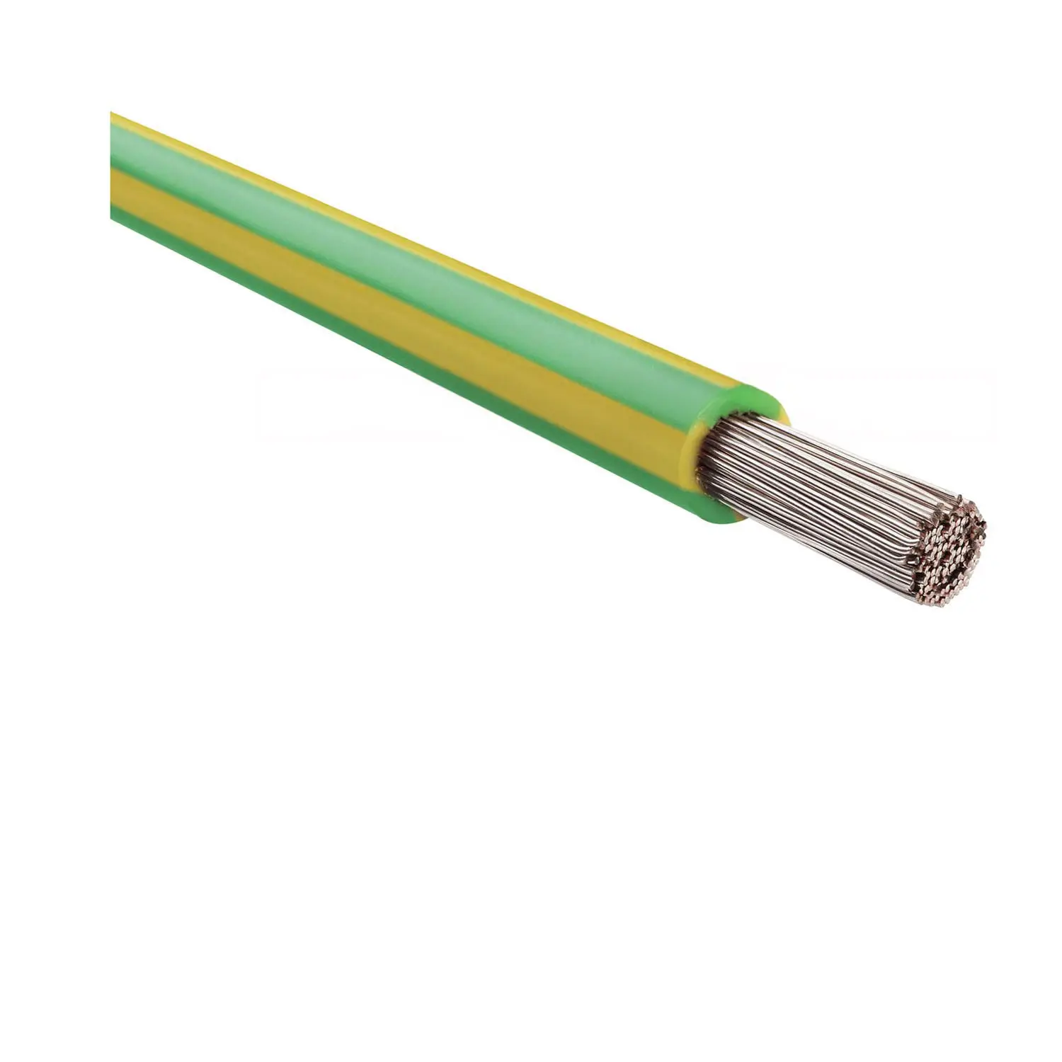 Produktfoto 1 von 11019476 HELU KABEL FÜNFNORM 1X4mm² AWG12 GNYE (grün/gelb) Einzelader grün/gelb AD 4,6mm Nennspannung Uo/U 450V/750V nach UL/CSA 600V