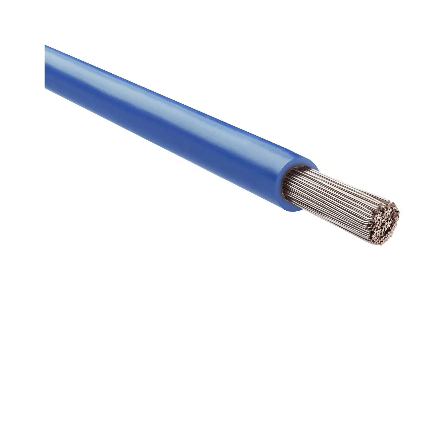 Produktfoto 1 von 11019512 HELU KABEL FÜNFNORM 1X6mm² AWG10 BU (blau) Einzelader blau AD 5,1mm Nennspannung Uo/U 450V/750V nach UL/CSA 600V