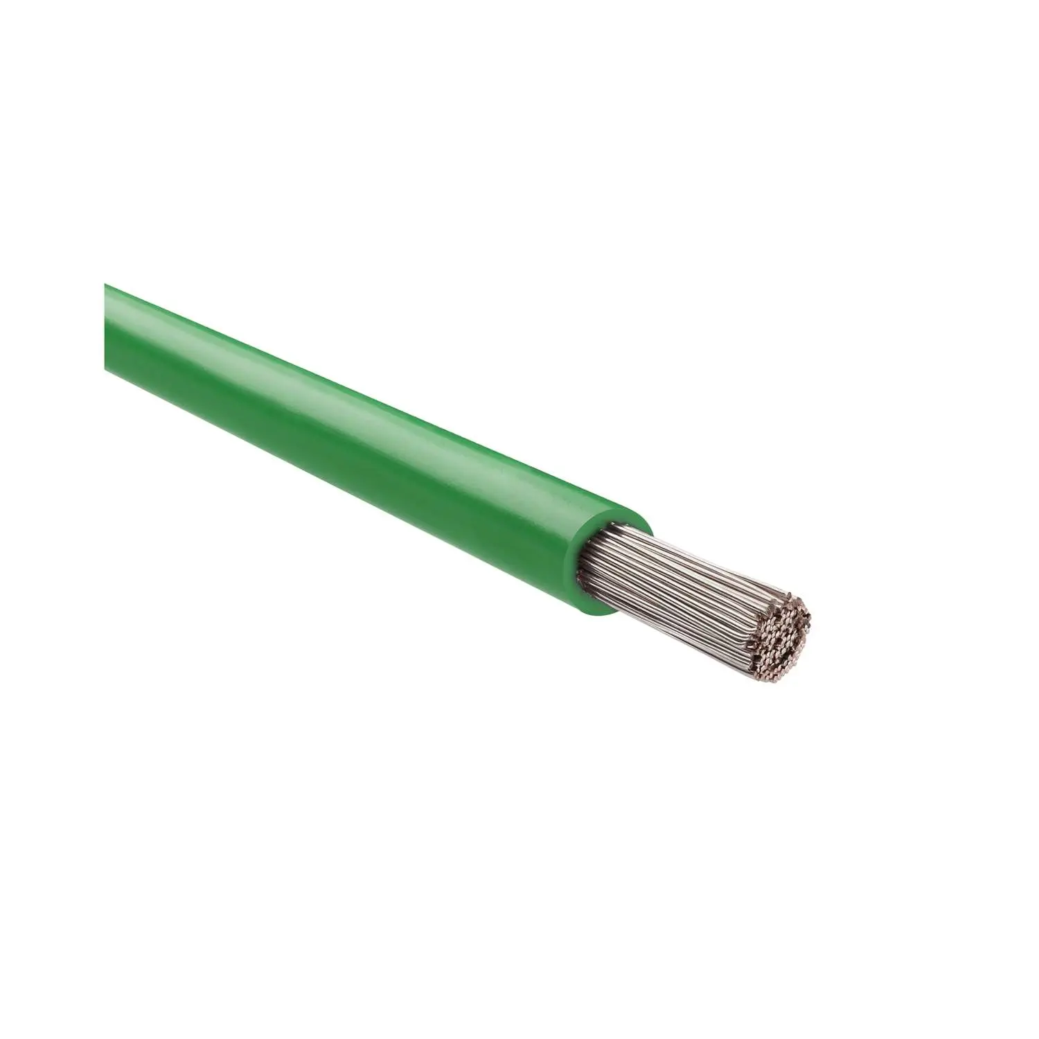 Produktfoto 1 von 11019485 HELU KABEL FÜNFNORM 1X4mm² AWG12 GN (grün) Einzelader grün AD 4,6mm Nennspannung Uo/U 450V/750V nach UL/CSA 600V
