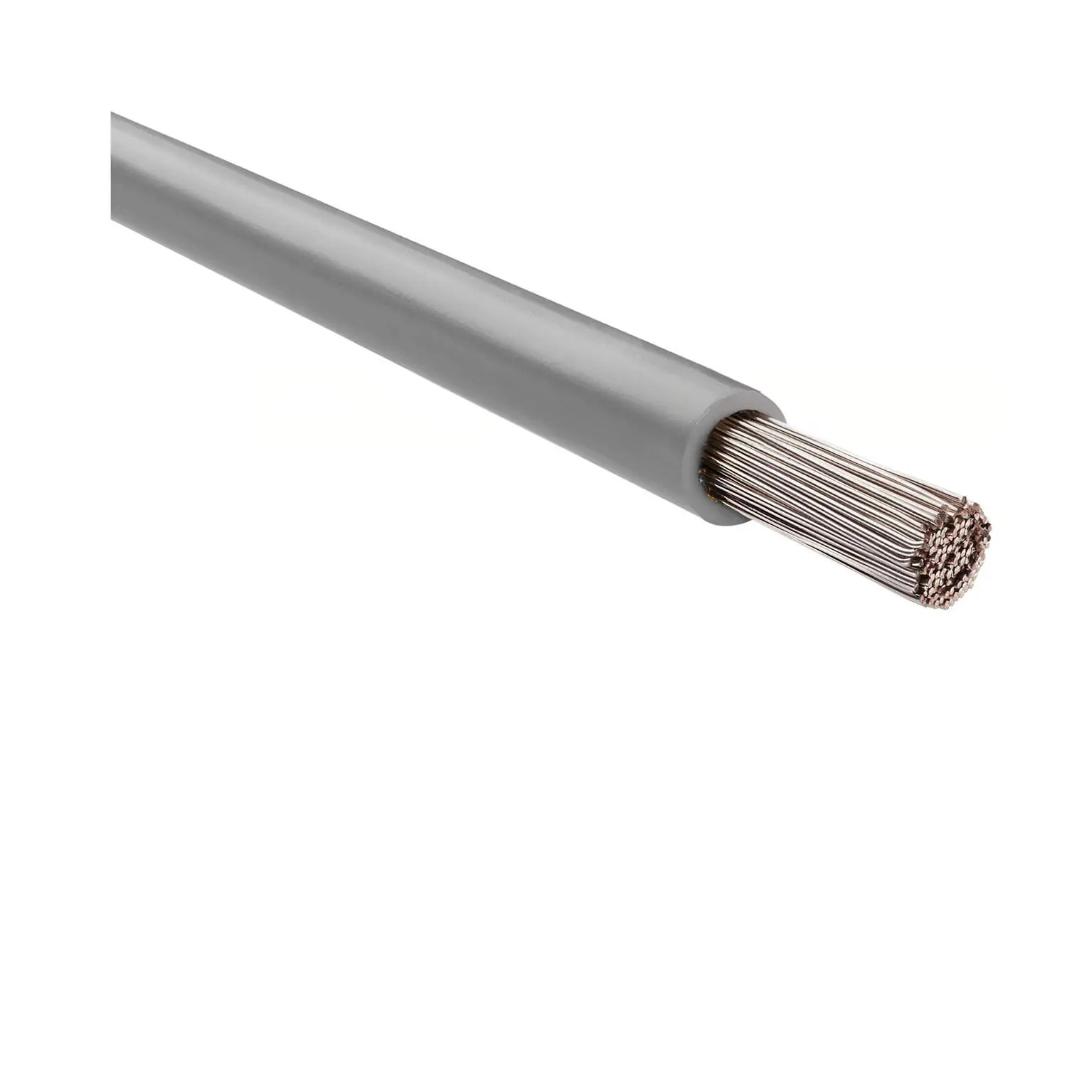 Produktfoto 1 von 11019516 HELU KABEL FÜNFNORM 1X6mm² AWG10 GY (grau) Einzelader grau AD 5,1mm Nennspannung Uo/U 450V/750V nach UL/CSA 600V