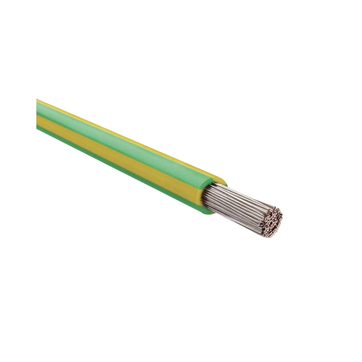 Produktfoto 1 von 64204 HELU KABEL FÜNFNORM 1X16mm² AWG6 GNYE (grün/gelb) Einzelader grün/gelb AD 9,0mm Nennspannung Uo/U 450V/750V nach UL/CSA 600V