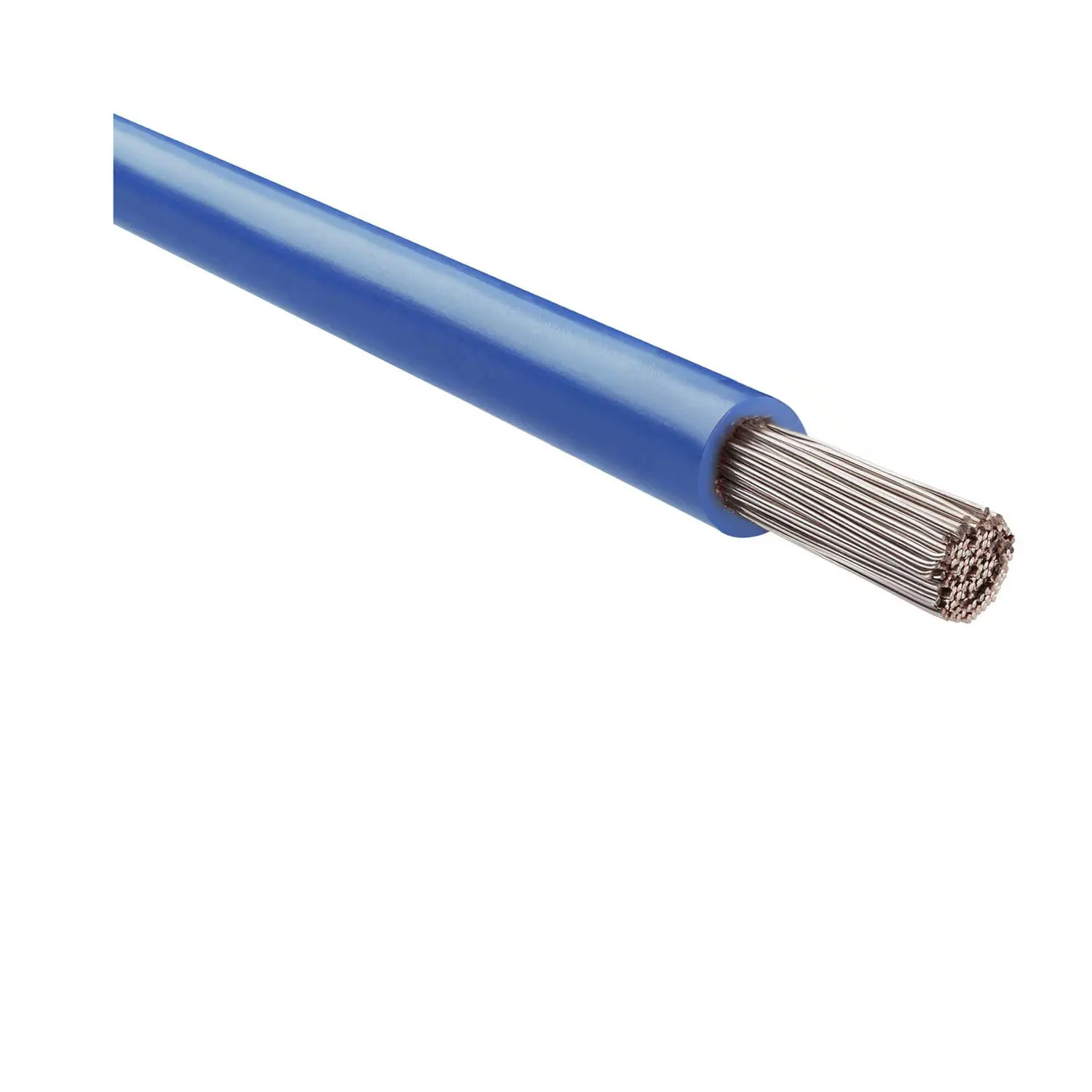 Produktfoto 1 von 64221 HELU KABEL FÜNFNORM 1X25mm² AWG4 BU (blau) Einzelader blau AD 10,2mm Nennspannung Uo/U 450V/750V nach UL/CSA 600V