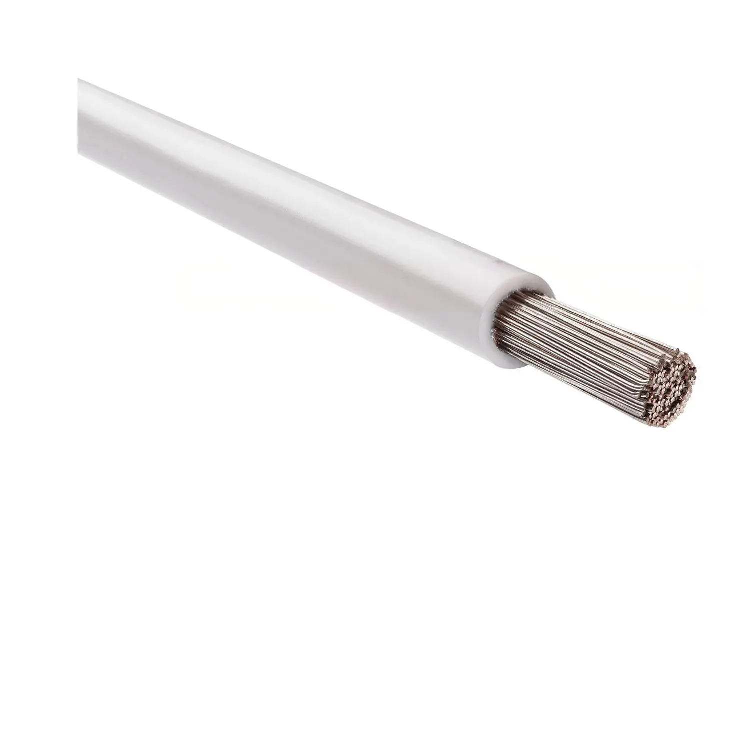 Produktfoto 1 von 64224 HELU KABEL FÜNFNORM 1X25mm² AWG4 WH (weiß) Einzelader weiß AD 10,2mm Nennspannung Uo/U 450V/750V nach UL/CSA 600V