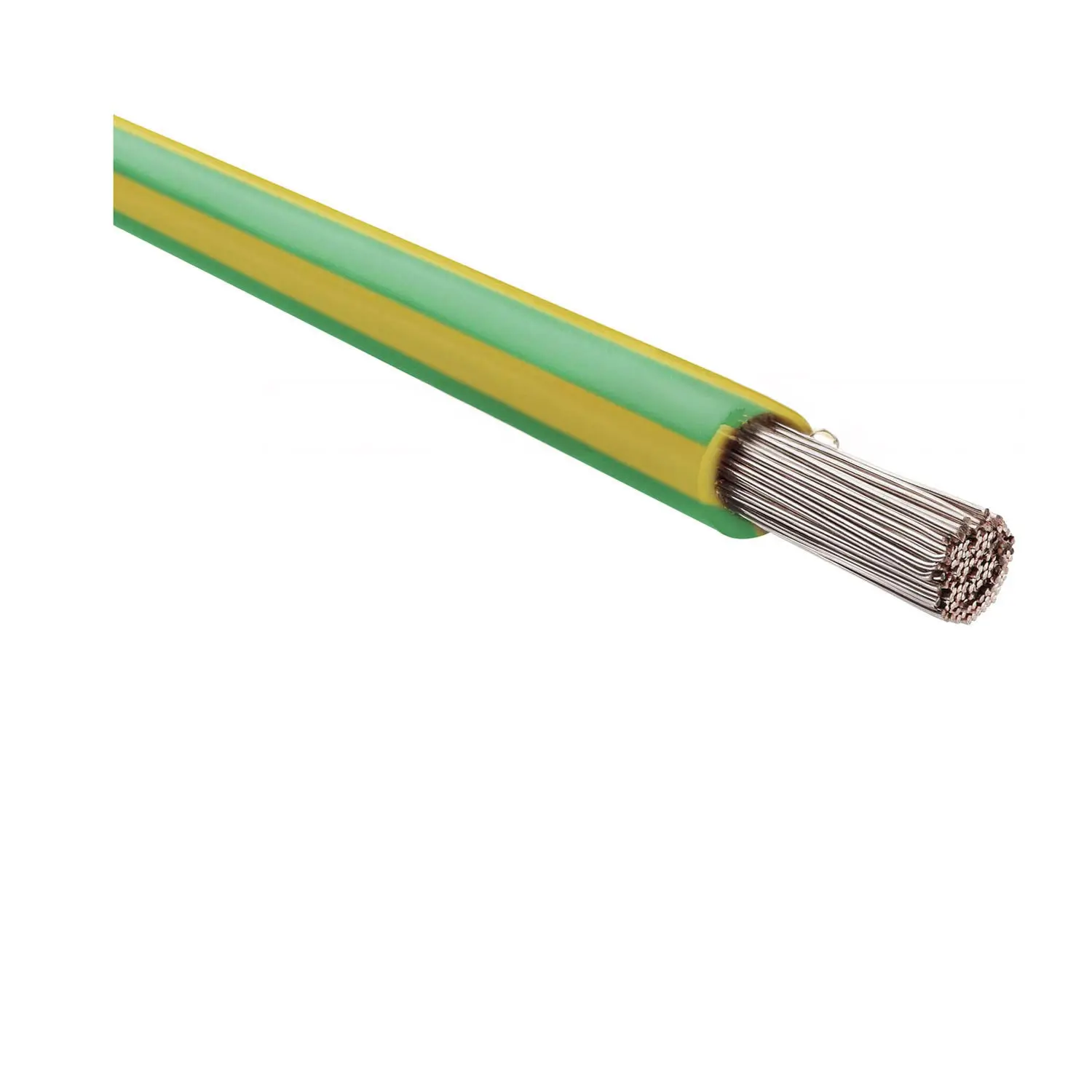 Produktfoto 1 von 64252 HELU KABEL FÜNFNORM 1X50mm² AWG1 GNYE (grün/gelb) Einzelader grün/gelb AD 13,9mm Nennspannung Uo/U 450V/750V nach UL/CSA 600V