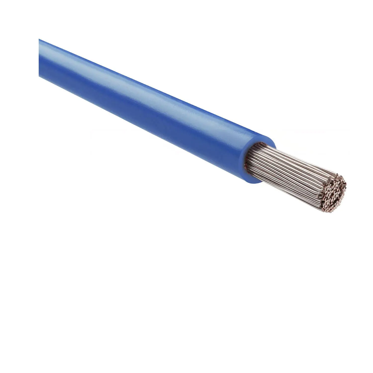 Produktfoto 1 von 64237 HELU KABEL FÜNFNORM 1X35mm² AWG2 BU (blau) Einzelader blau AD 11,7mm Nennspannung Uo/U 450V/750V nach UL/CSA 600V