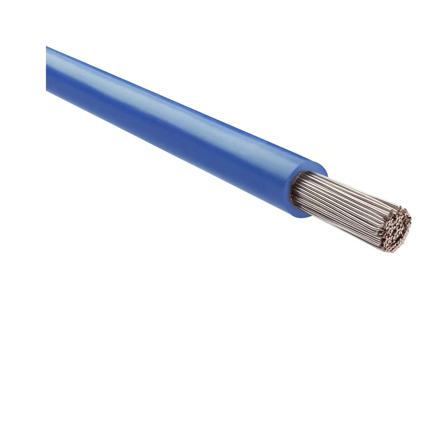 Produktfoto 1 von 64253 HELU KABEL FÜNFNORM 1X50mm² AWG1 BU (blau) Einzelader blau AD 13,9mm Nennspannung Uo/U 450V/750V nach UL/CSA 600V