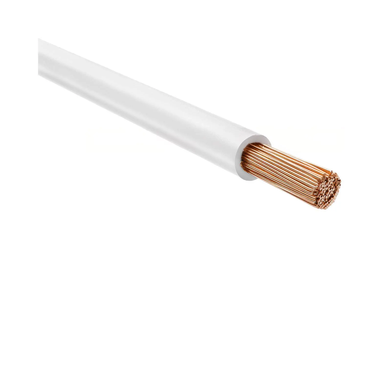 Produktfoto 1 von 51791 HELU KABEL H07Z-K 90°C 1X4mm² WH (weiß) Einzelader halogenfrei weiß AD 4,9mm Nennspannung Uo/U 450V/750V