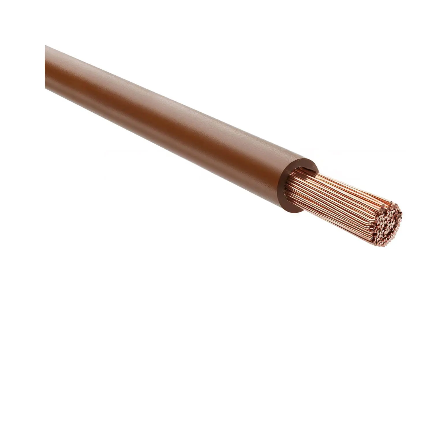 Produktfoto 1 von 51798 HELU KABEL H07Z-K 90°C 1X6mm² BN (braun) Einzelader halogenfrei braun AD 5,5mm Nennspannung Uo/U 450V/750V