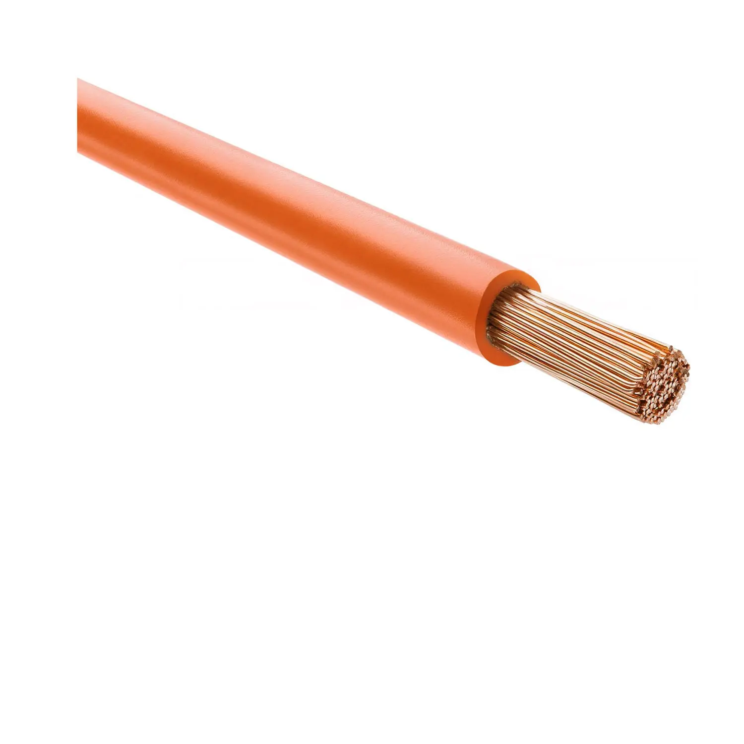 Produktfoto 1 von 52958 HELU KABEL H07Z-K 90°C 1X6mm² OG (orange) Einzelader halogenfrei orange AD 5,5mm Nennspannung Uo/U 450V/750V